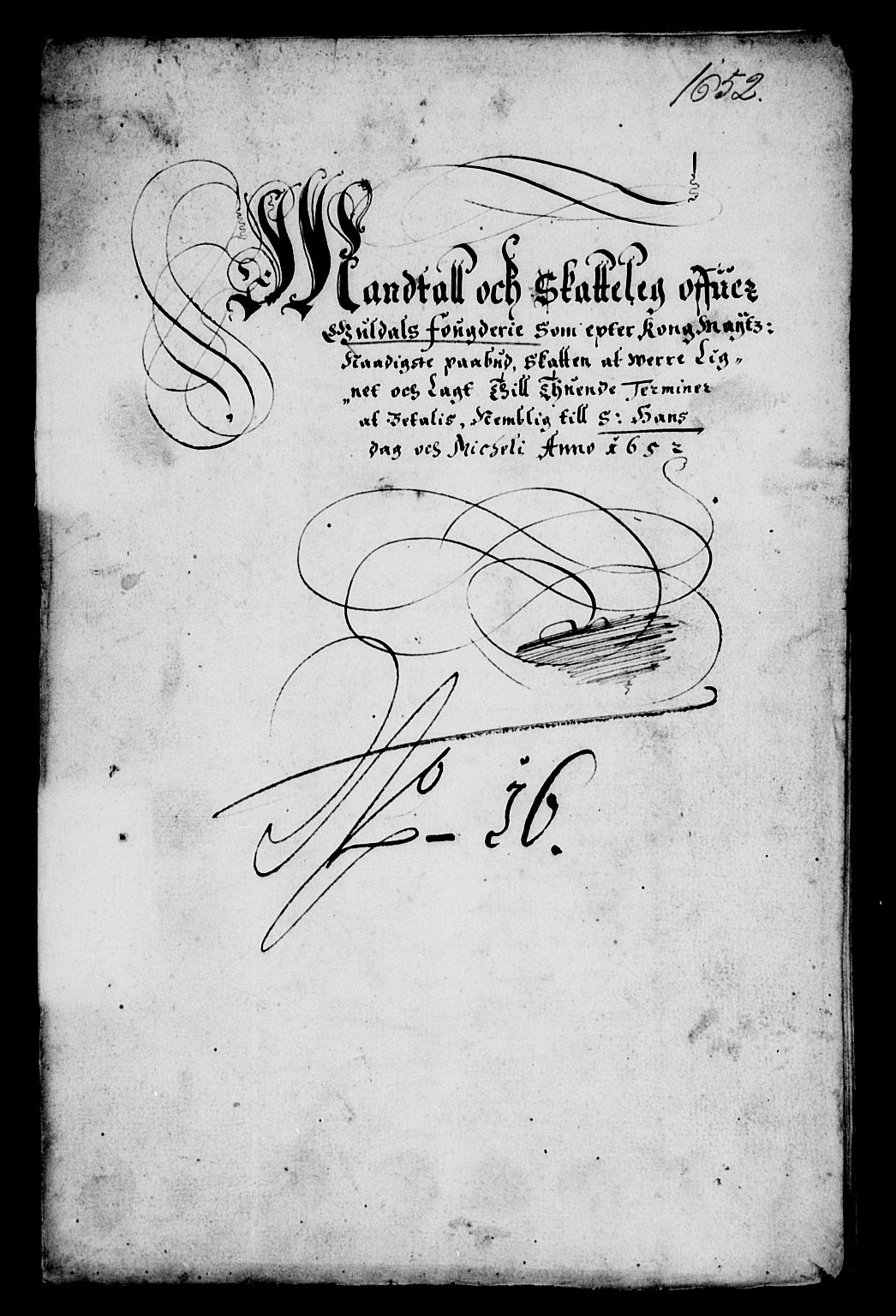 Rentekammeret inntil 1814, Reviderte regnskaper, Lensregnskaper, AV/RA-EA-5023/R/Rb/Rbw/L0110: Trondheim len, 1652-1653