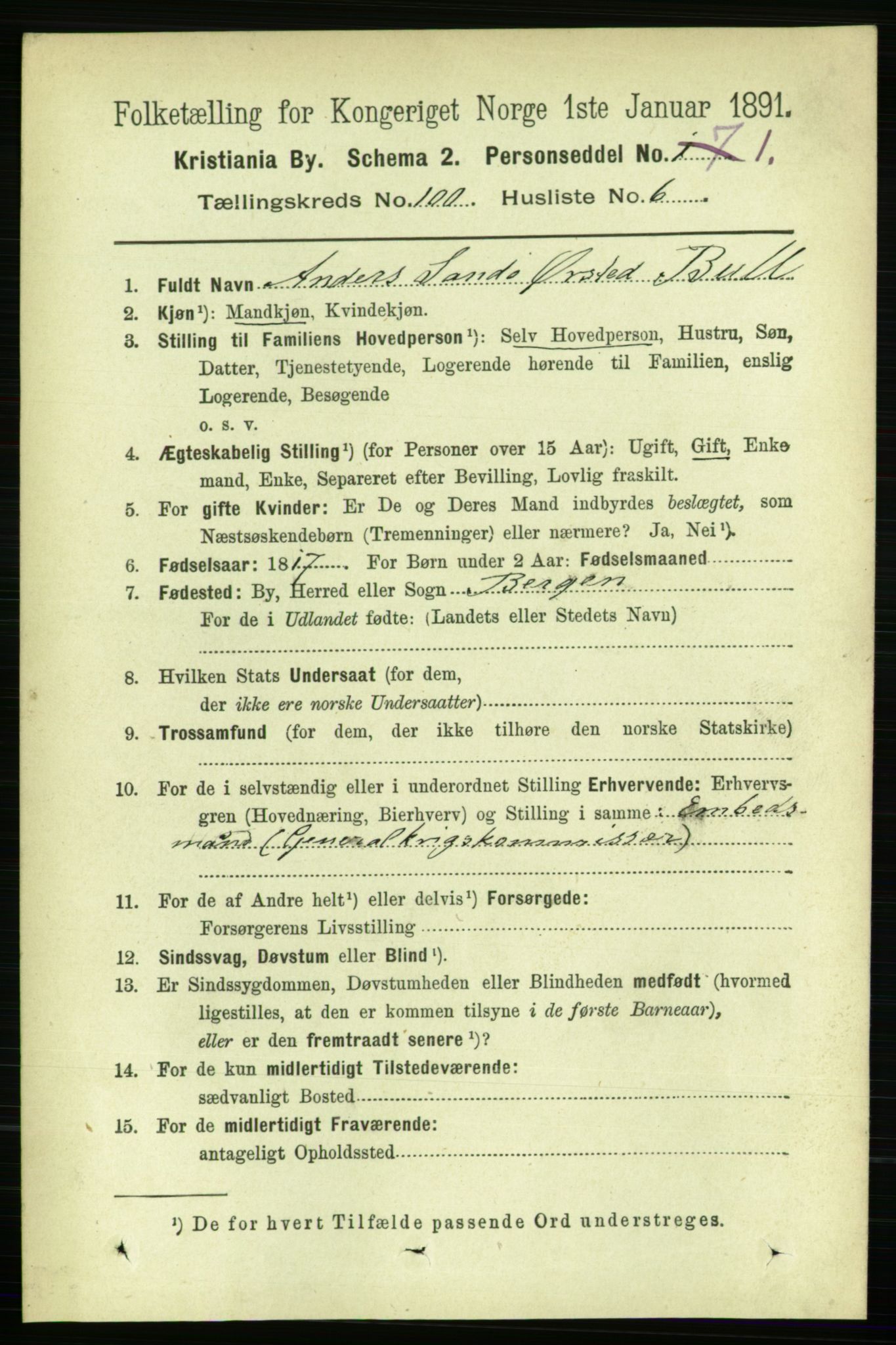 RA, 1891 census for 0301 Kristiania, 1891, p. 49389