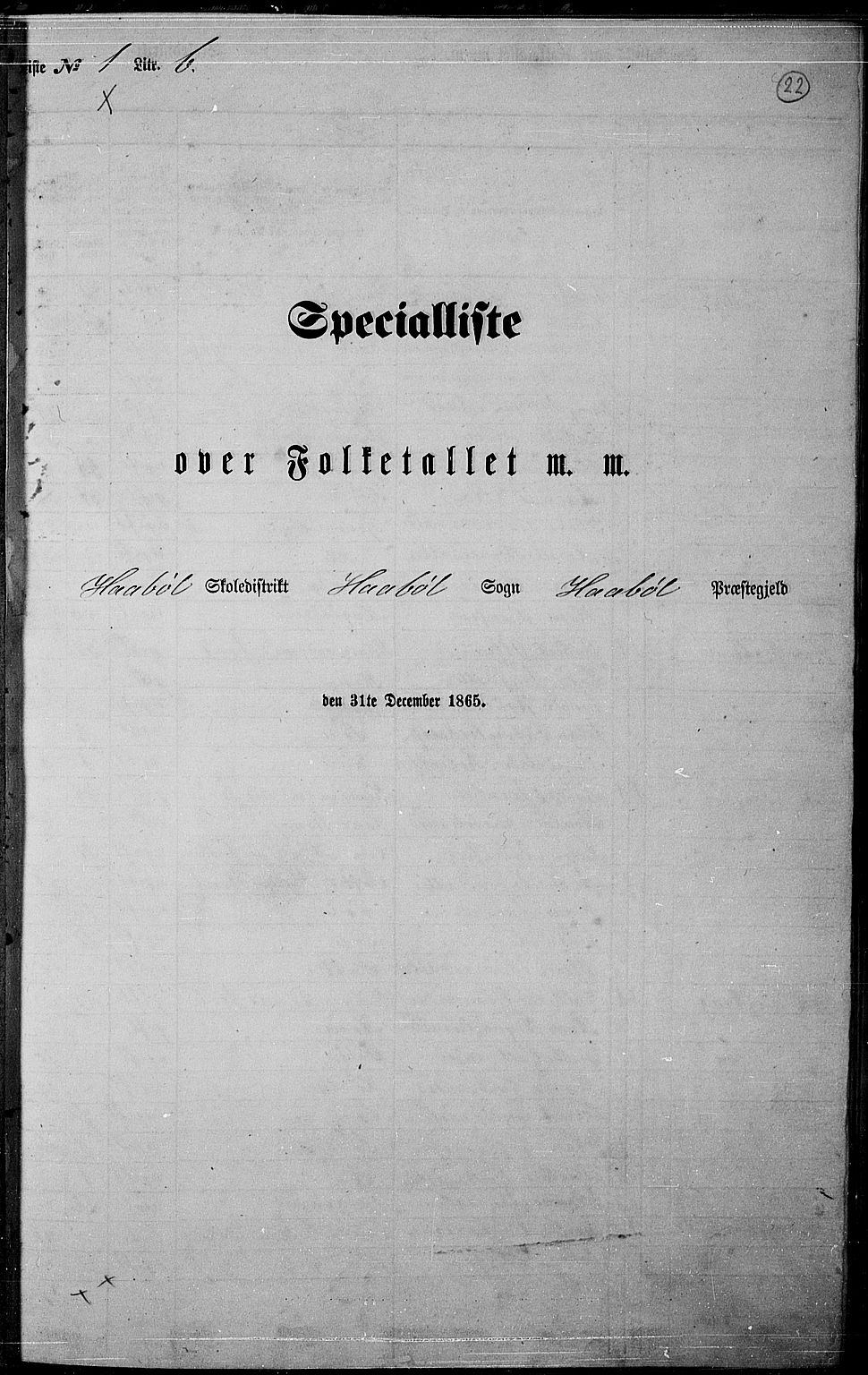 RA, 1865 census for Hobøl, 1865, p. 23