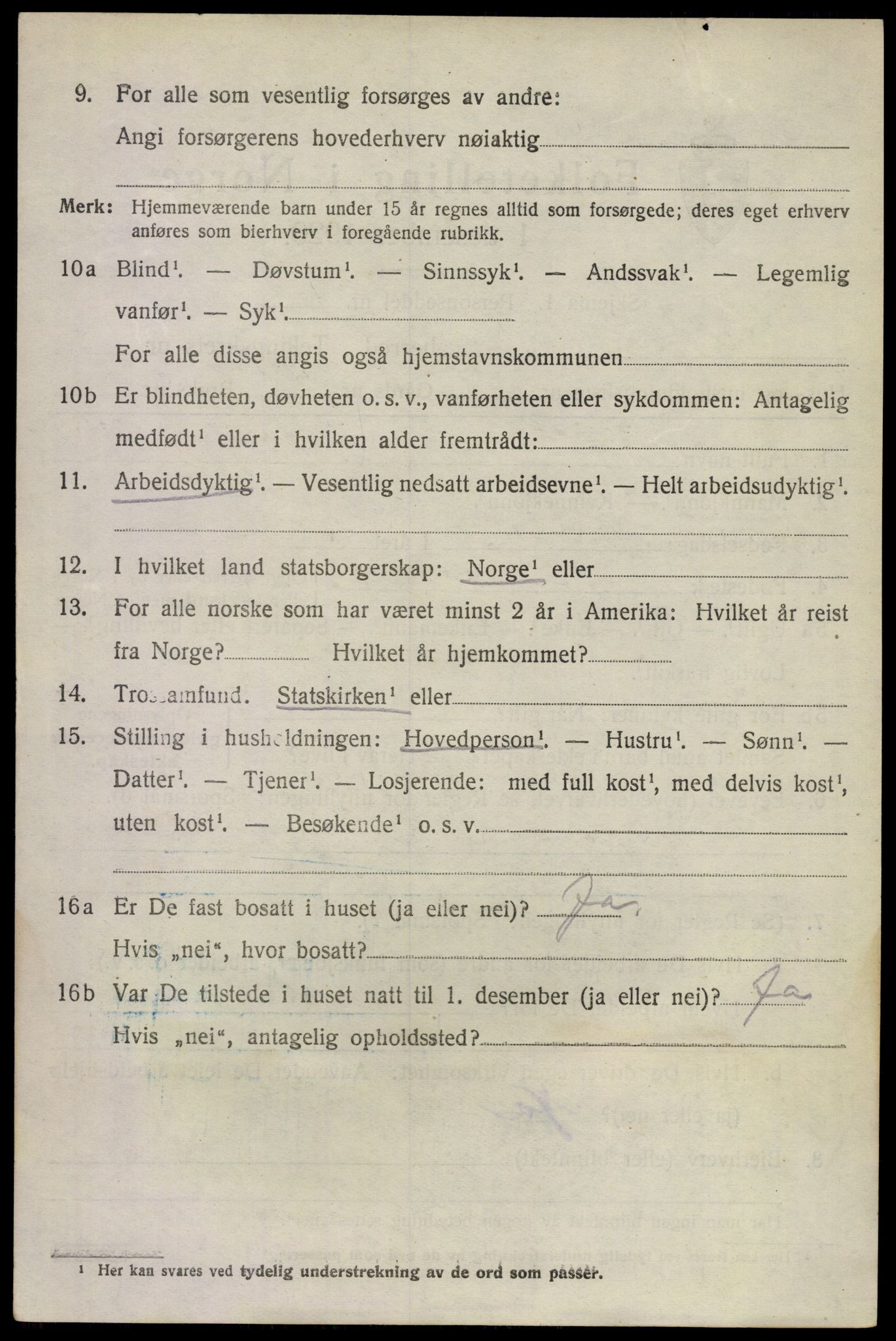 SAKO, 1920 census for Sem, 1920, p. 2788