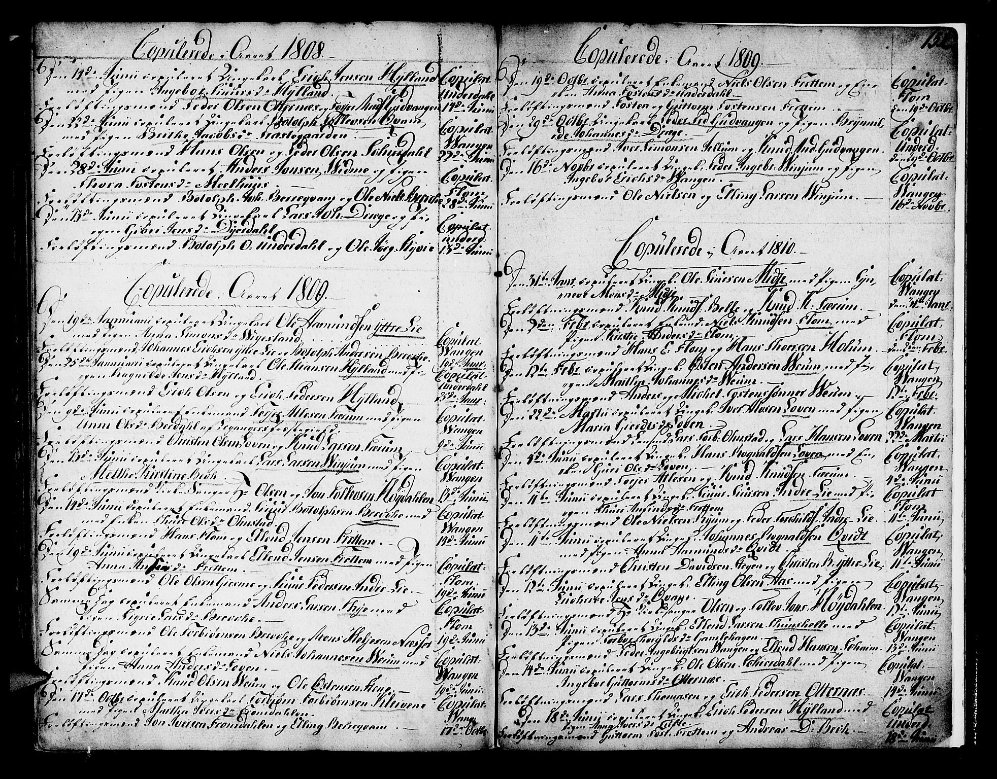 Aurland sokneprestembete, SAB/A-99937/H/Ha/Haa/L0005: Parish register (official) no. A 5, 1801-1821, p. 152