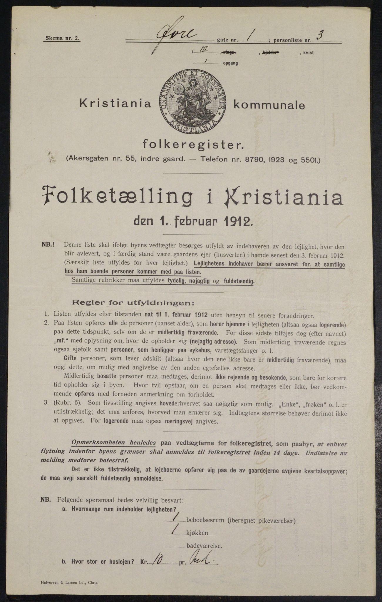 OBA, Municipal Census 1912 for Kristiania, 1912, p. 129772