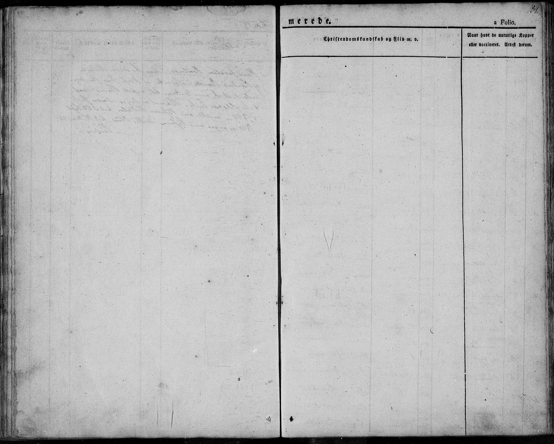 Avaldsnes sokneprestkontor, SAST/A -101851/H/Ha/Haa/L0005: Parish register (official) no. A 5.1, 1825-1841, p. 184