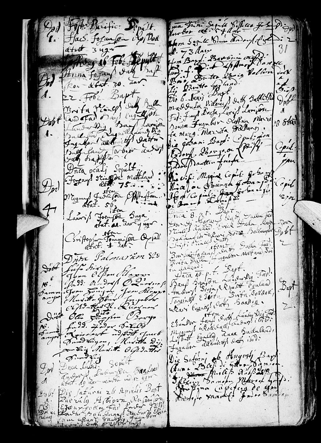 Os sokneprestembete, SAB/A-99929: Parish register (official) no. A 6, 1669-1719, p. 31