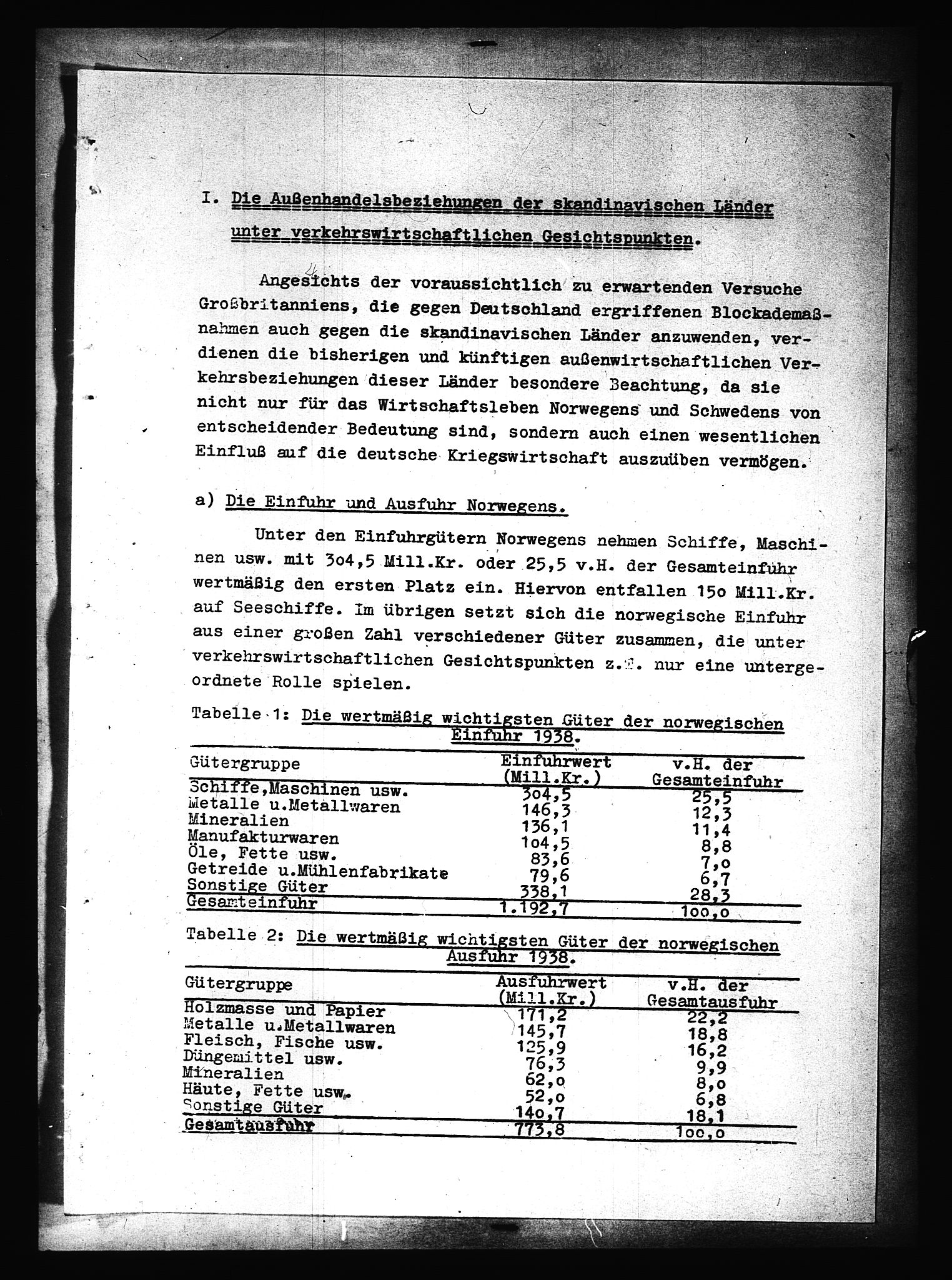 Documents Section, AV/RA-RAFA-2200/V/L0090: Amerikansk mikrofilm "Captured German Documents".
Box No. 952.  FKA jnr. 59/1955., 1940, p. 4