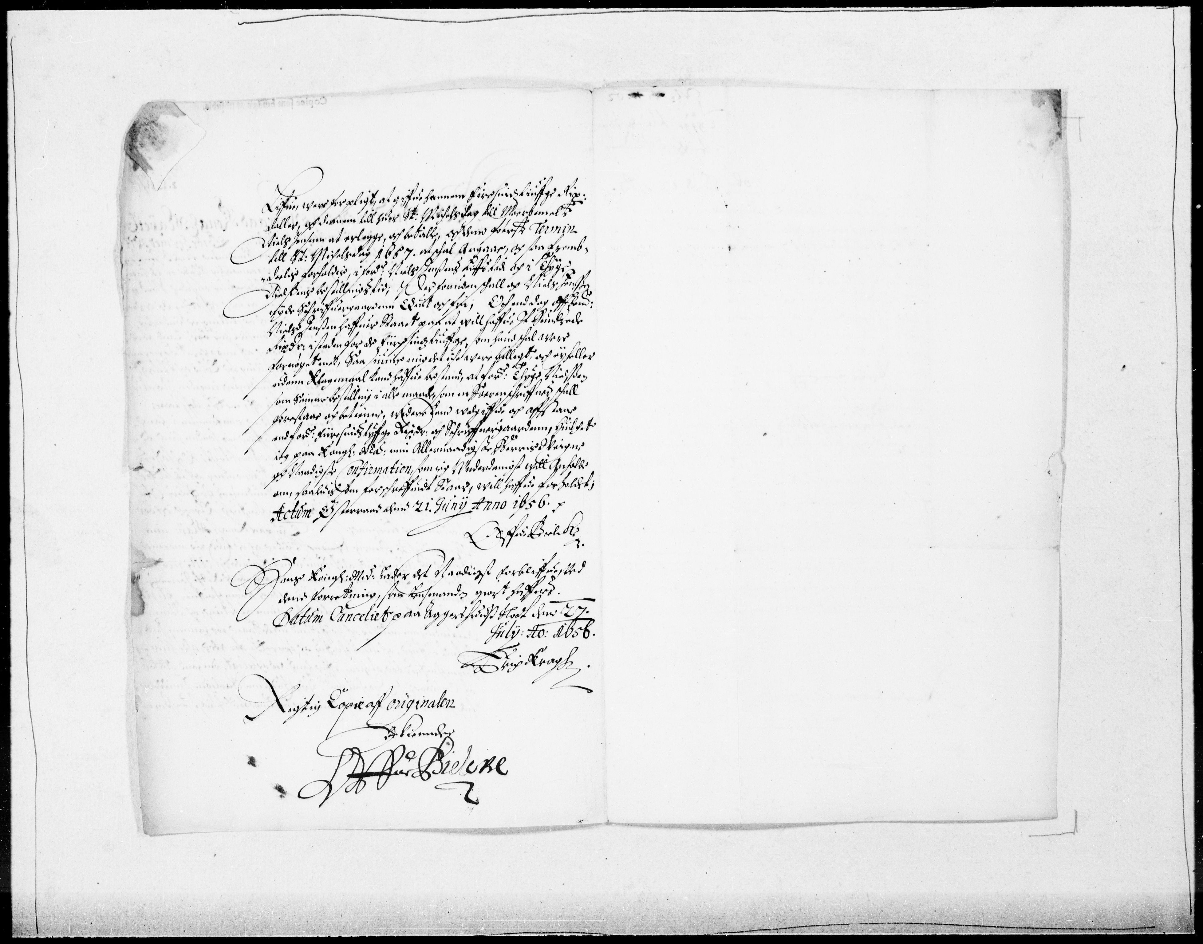 Danske Kanselli 1572-1799, AV/RA-EA-3023/F/Fc/Fcc/Fcca/L0022: Norske innlegg 1572-1799, 1662, p. 334