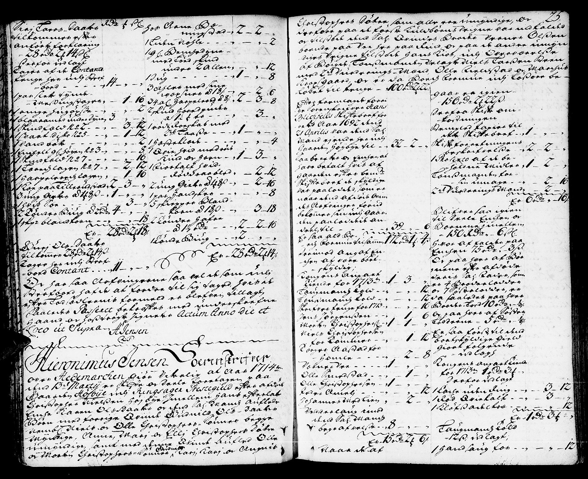Hedemarken sorenskriveri, AV/SAH-TING-034/J/Ja/L0005: Skifteprotokoll, 1713-1721, p. 24b-25a