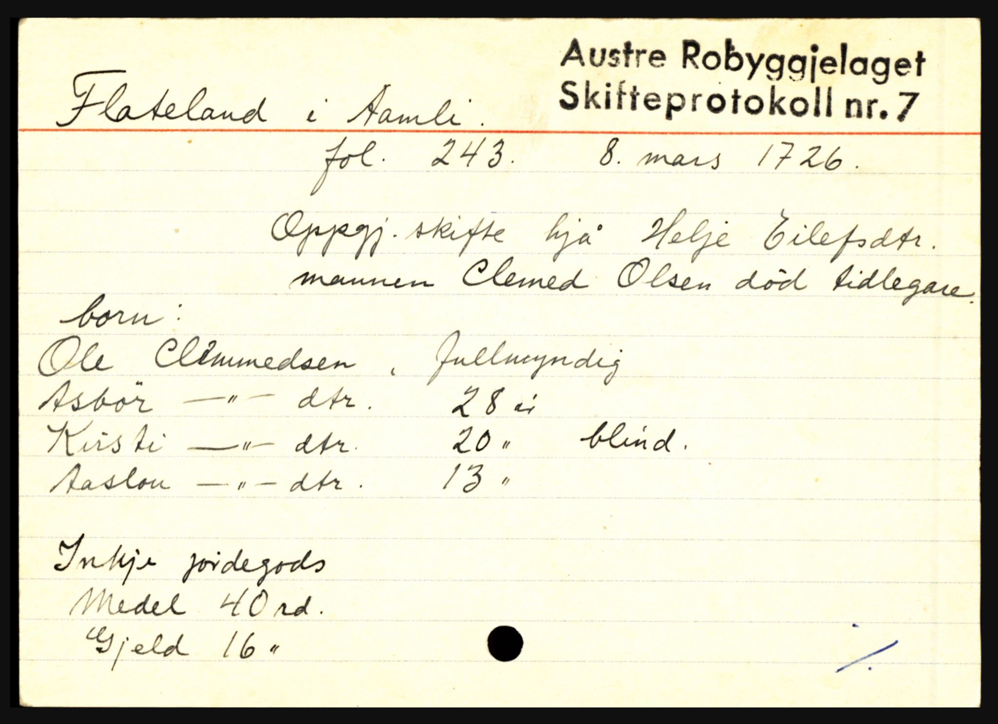 Østre Råbyggelag sorenskriveri, AV/SAK-1221-0016/H, p. 3051