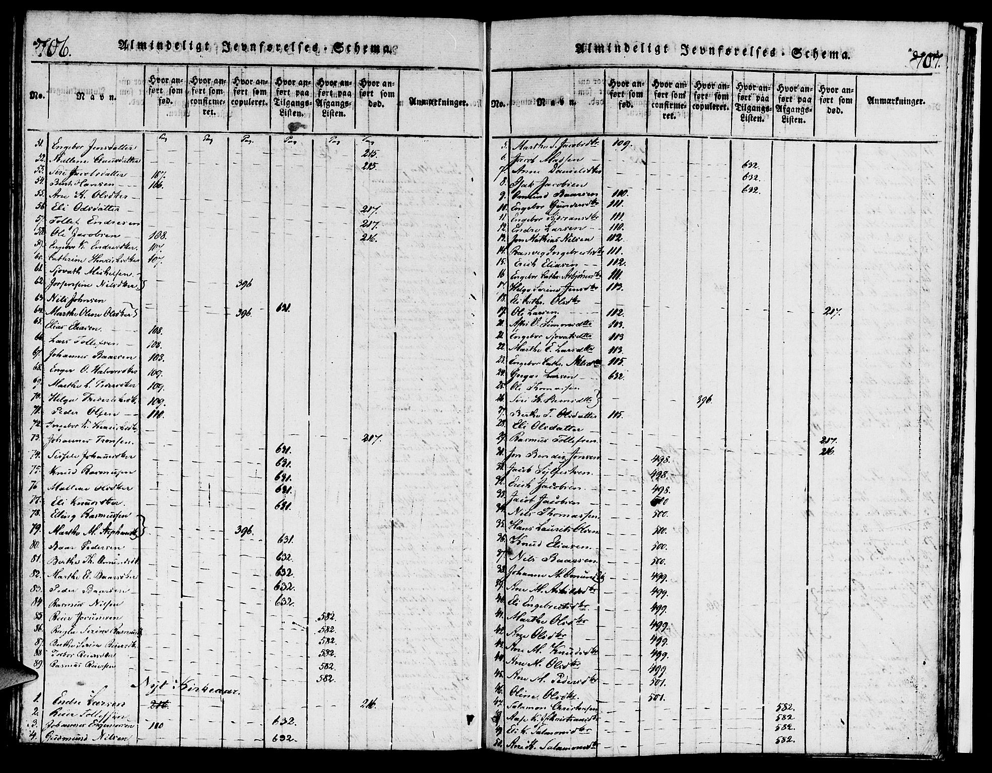 Torvastad sokneprestkontor, AV/SAST-A -101857/H/Ha/Haa/L0004: Parish register (official) no. A 3 /1, 1817-1836, p. 706-707