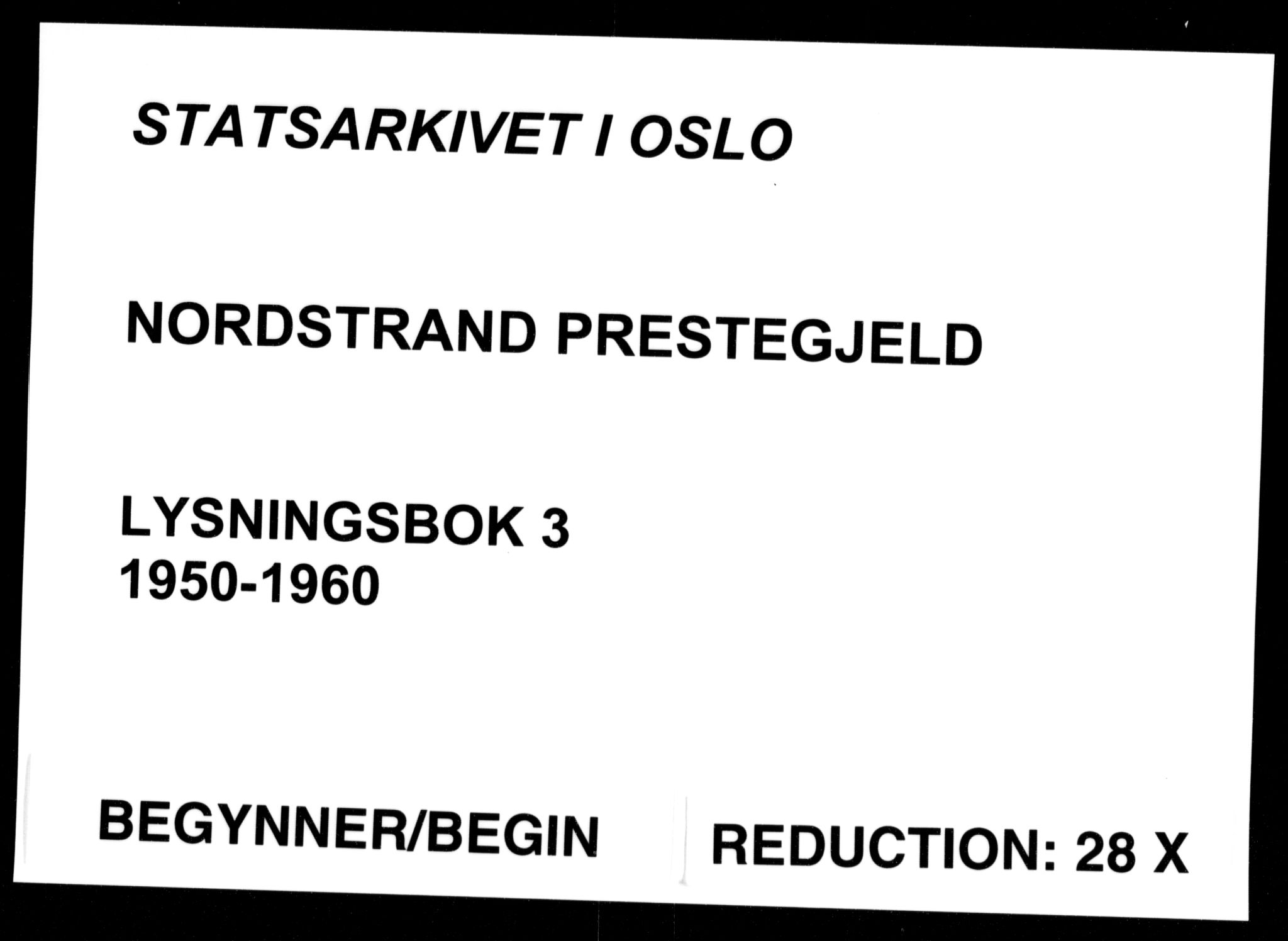 Nordstrand prestekontor Kirkebøker, SAO/A-10362a/H/Ha/L0003: Banns register no. 3, 1950-1960