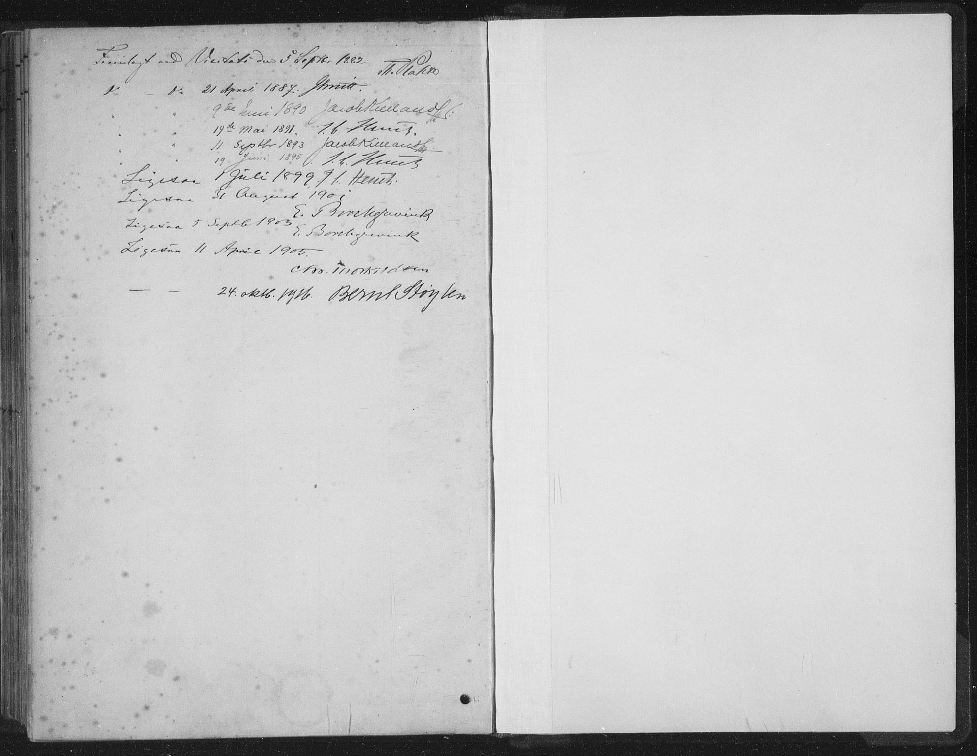 Kopervik sokneprestkontor, SAST/A-101850/H/Ha/Haa/L0004: Parish register (official) no. A 4, 1882-1905