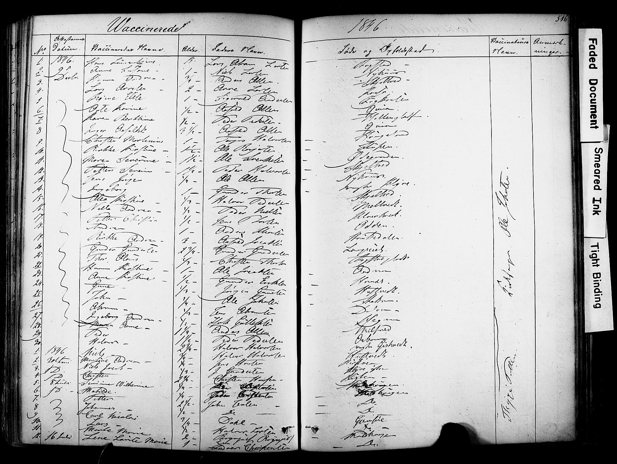 Solum kirkebøker, SAKO/A-306/F/Fa/L0006: Parish register (official) no. I 6, 1844-1855, p. 516