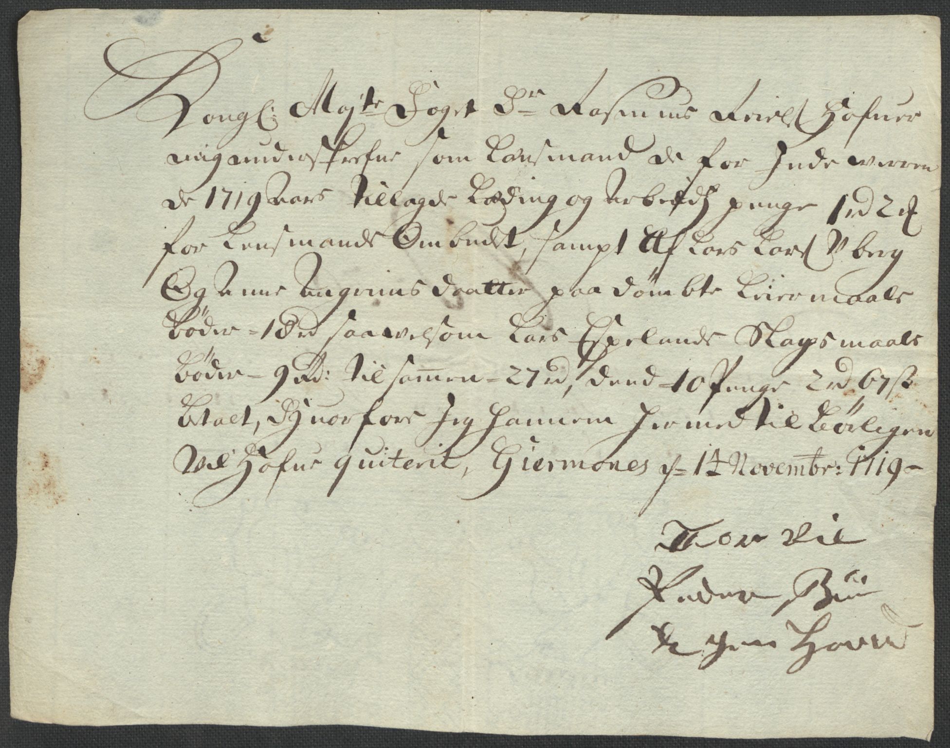 Rentekammeret inntil 1814, Reviderte regnskaper, Fogderegnskap, AV/RA-EA-4092/R40/L2453: Fogderegnskap Råbyggelag, 1718-1719, p. 401