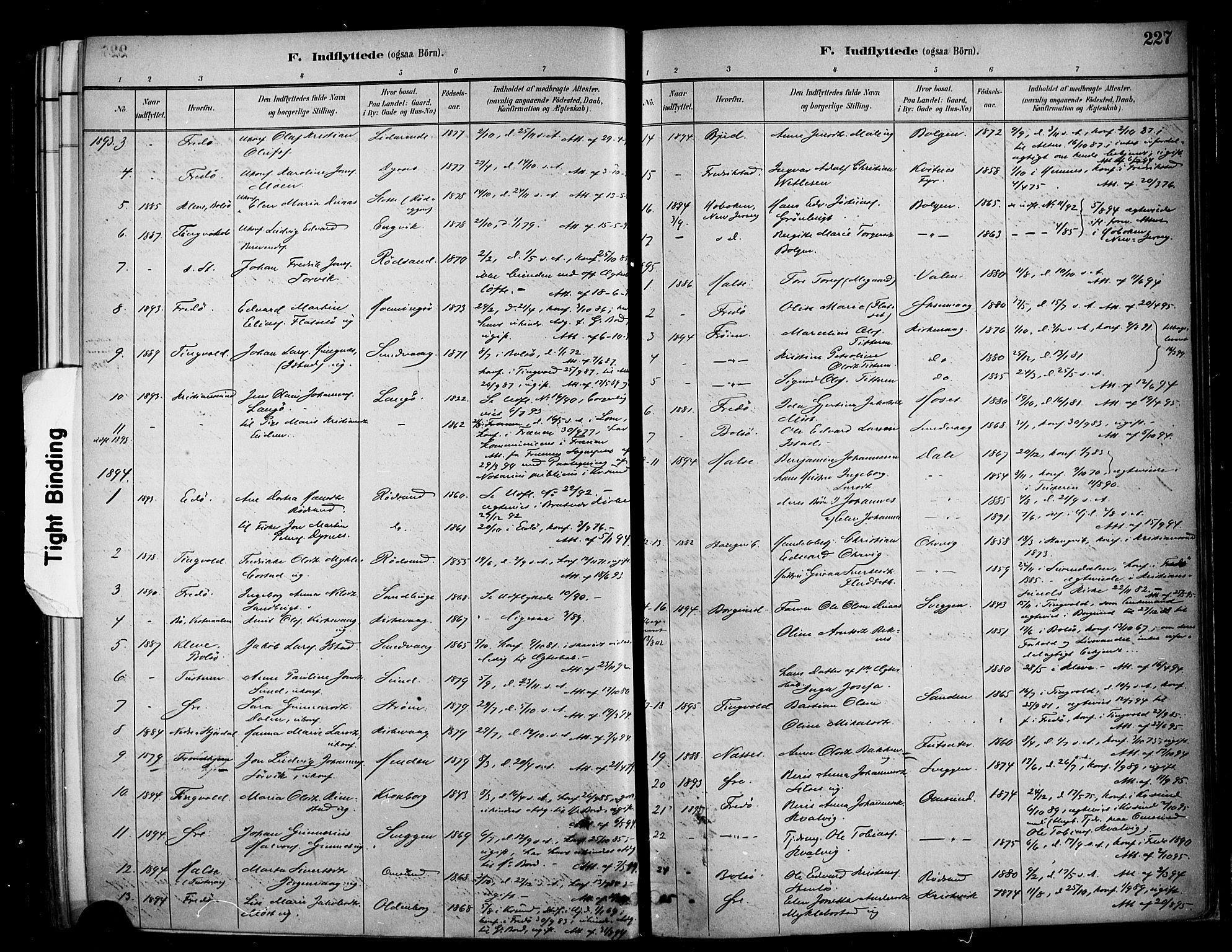 Ministerialprotokoller, klokkerbøker og fødselsregistre - Møre og Romsdal, SAT/A-1454/569/L0819: Parish register (official) no. 569A05, 1885-1899, p. 227