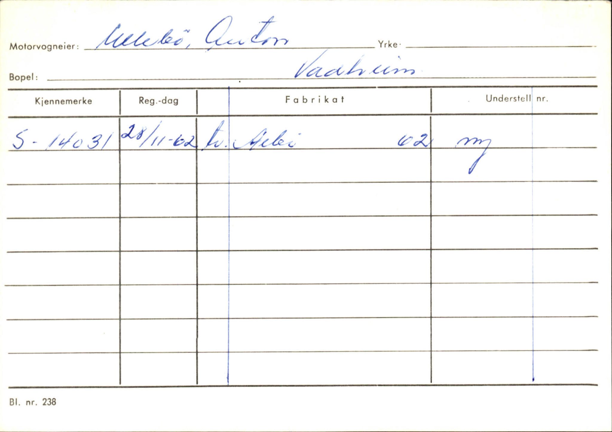 Statens vegvesen, Sogn og Fjordane vegkontor, SAB/A-5301/4/F/L0131: Eigarregister Høyanger P-Å. Stryn S-Å, 1945-1975, p. 705