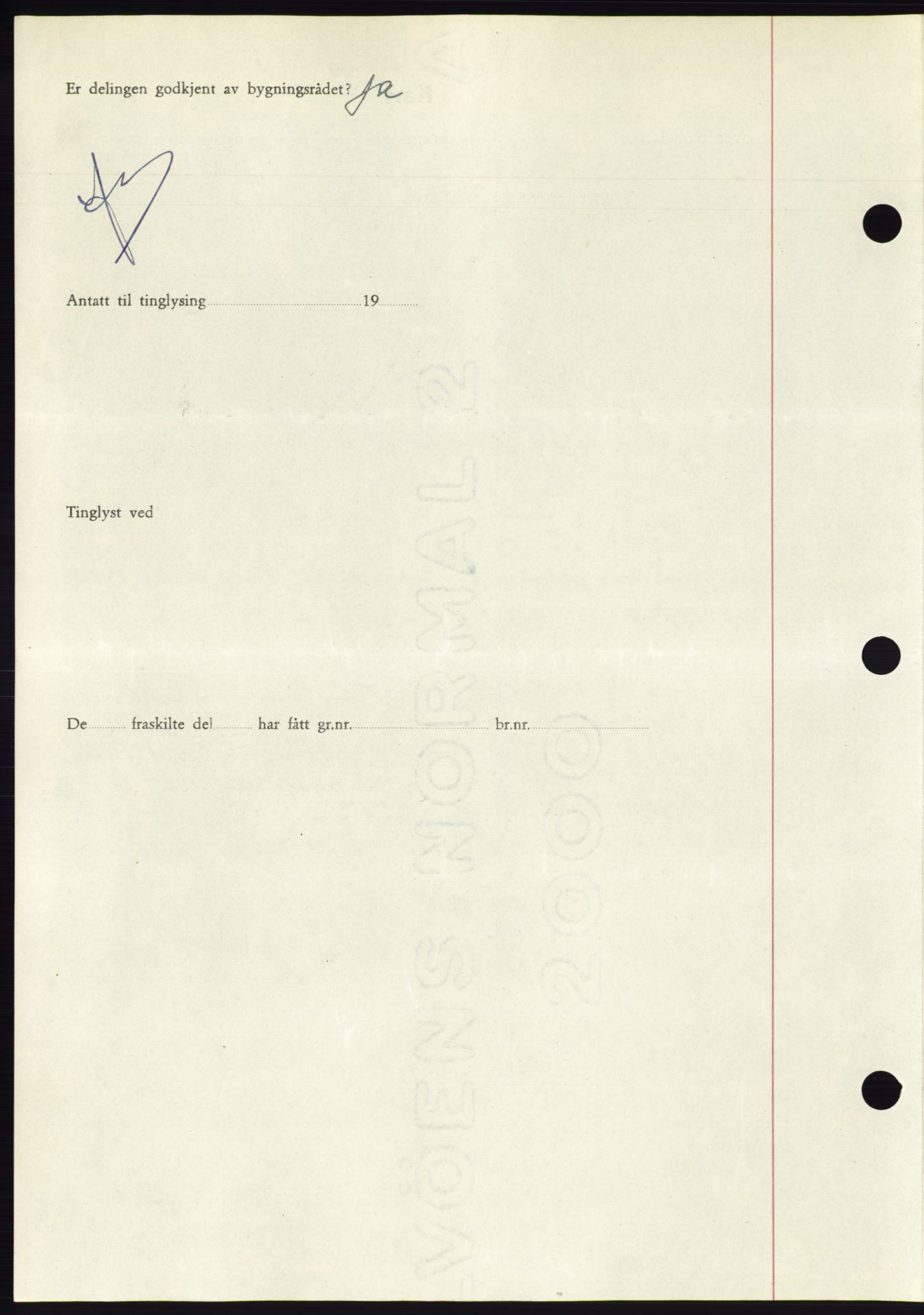 Søre Sunnmøre sorenskriveri, AV/SAT-A-4122/1/2/2C/L0081: Mortgage book no. 7A, 1947-1948, Diary no: : 1705/1947