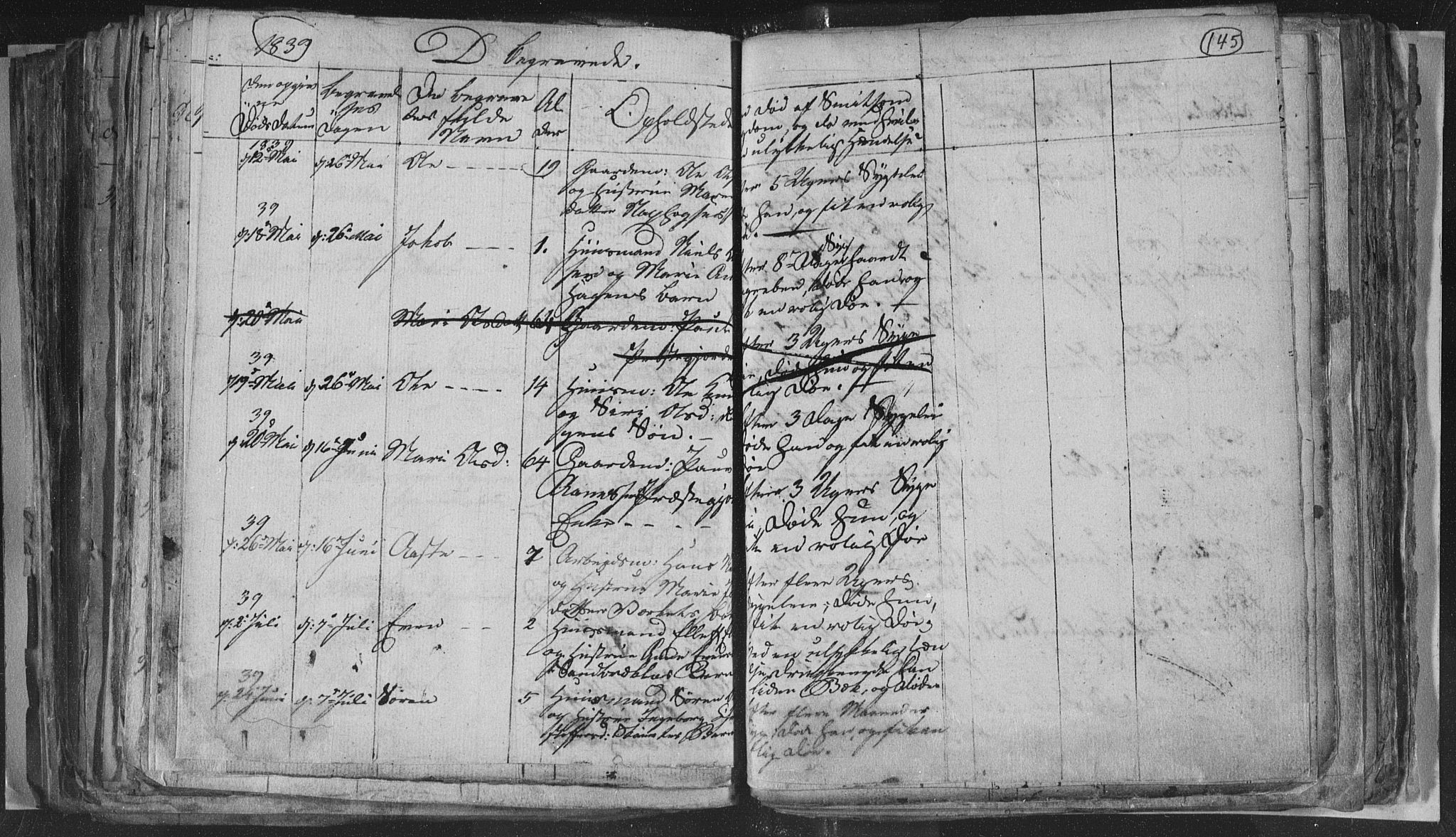 Siljan kirkebøker, AV/SAKO-A-300/G/Ga/L0001: Parish register (copy) no. 1, 1827-1847, p. 145