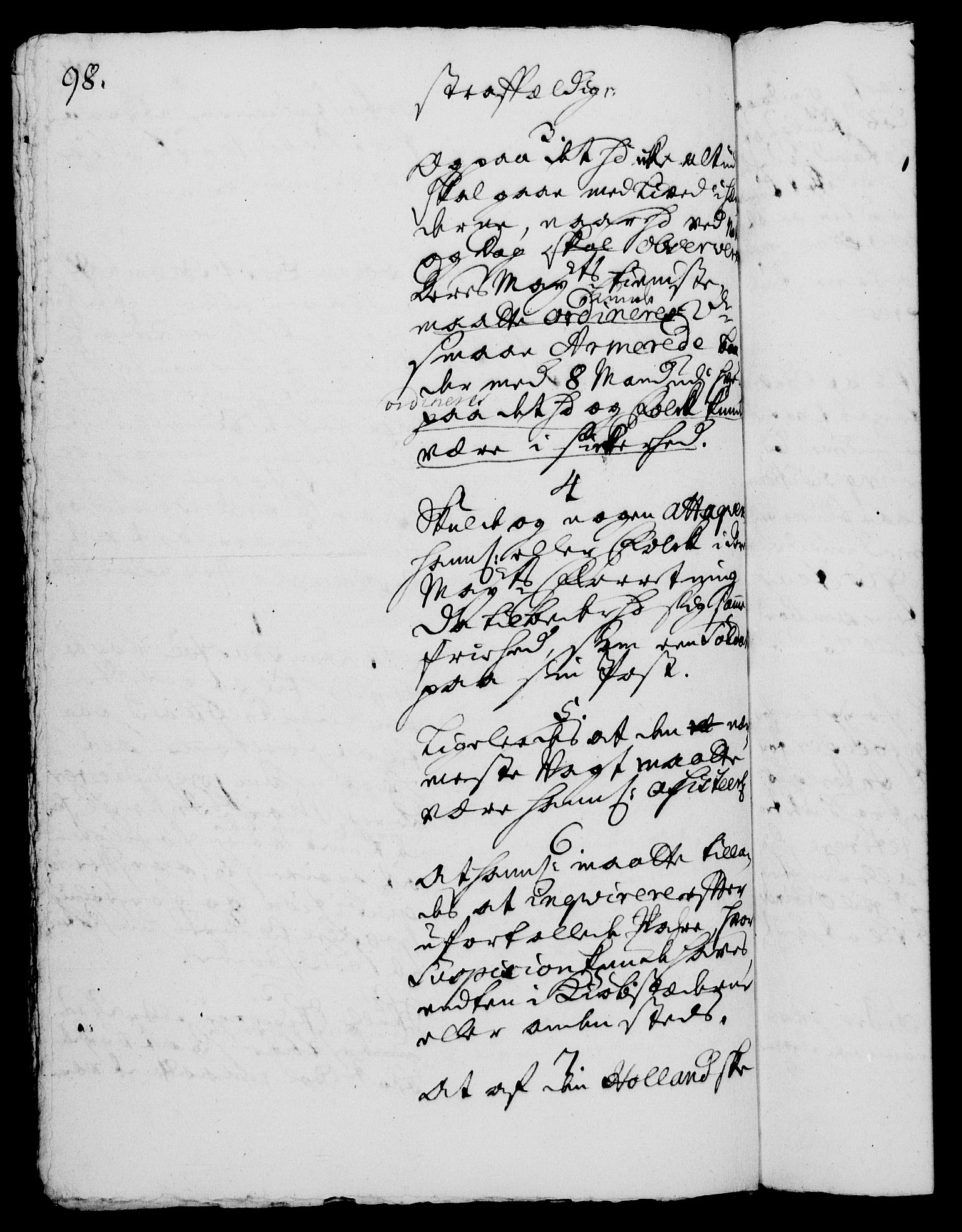 Rentekammeret, Kammerkanselliet, RA/EA-3111/G/Gh/Gha/L0003: Norsk ekstraktmemorialprotokoll, sak. 600-765 (merket RK 53.48), 1720-1721, p. 98