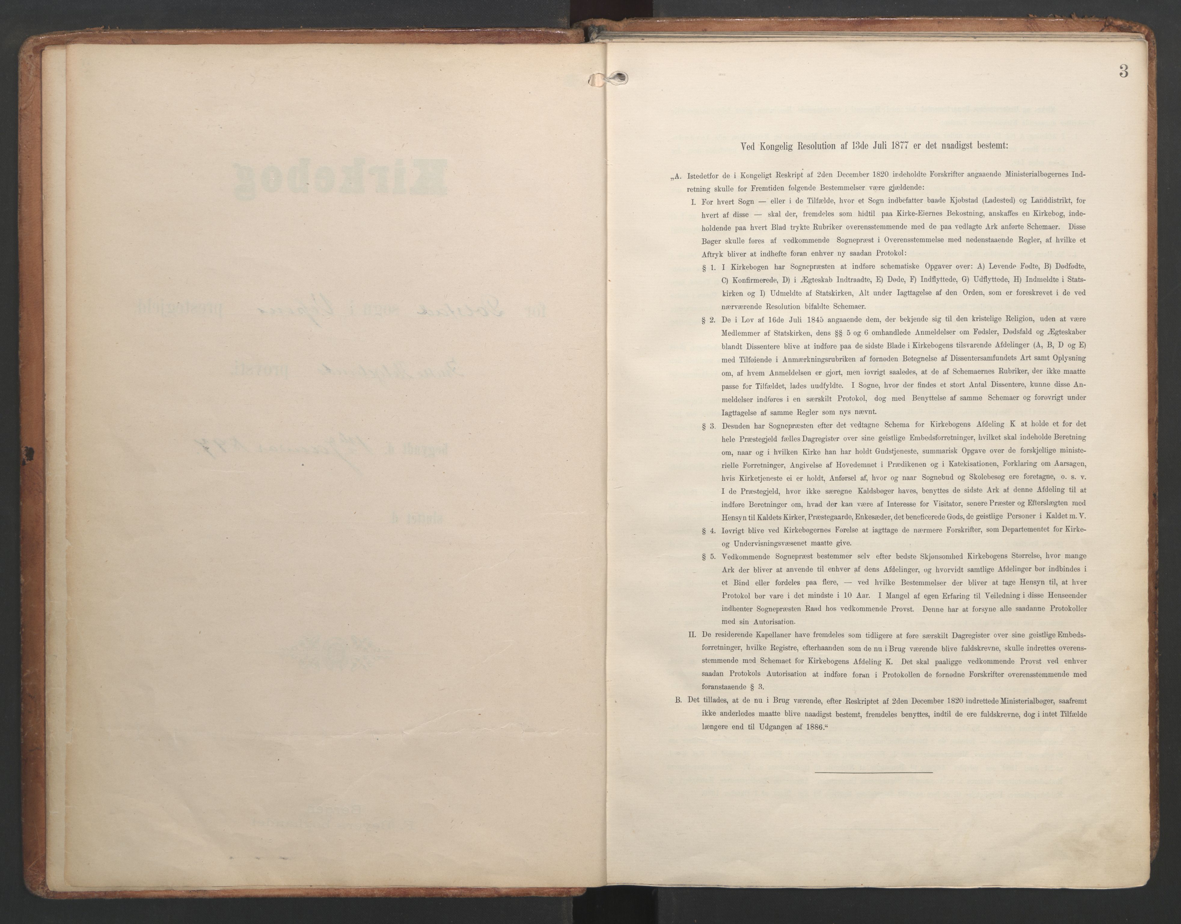 Ministerialprotokoller, klokkerbøker og fødselsregistre - Nordland, AV/SAT-A-1459/820/L0297: Parish register (official) no. 820A18, 1897-1917, p. 3
