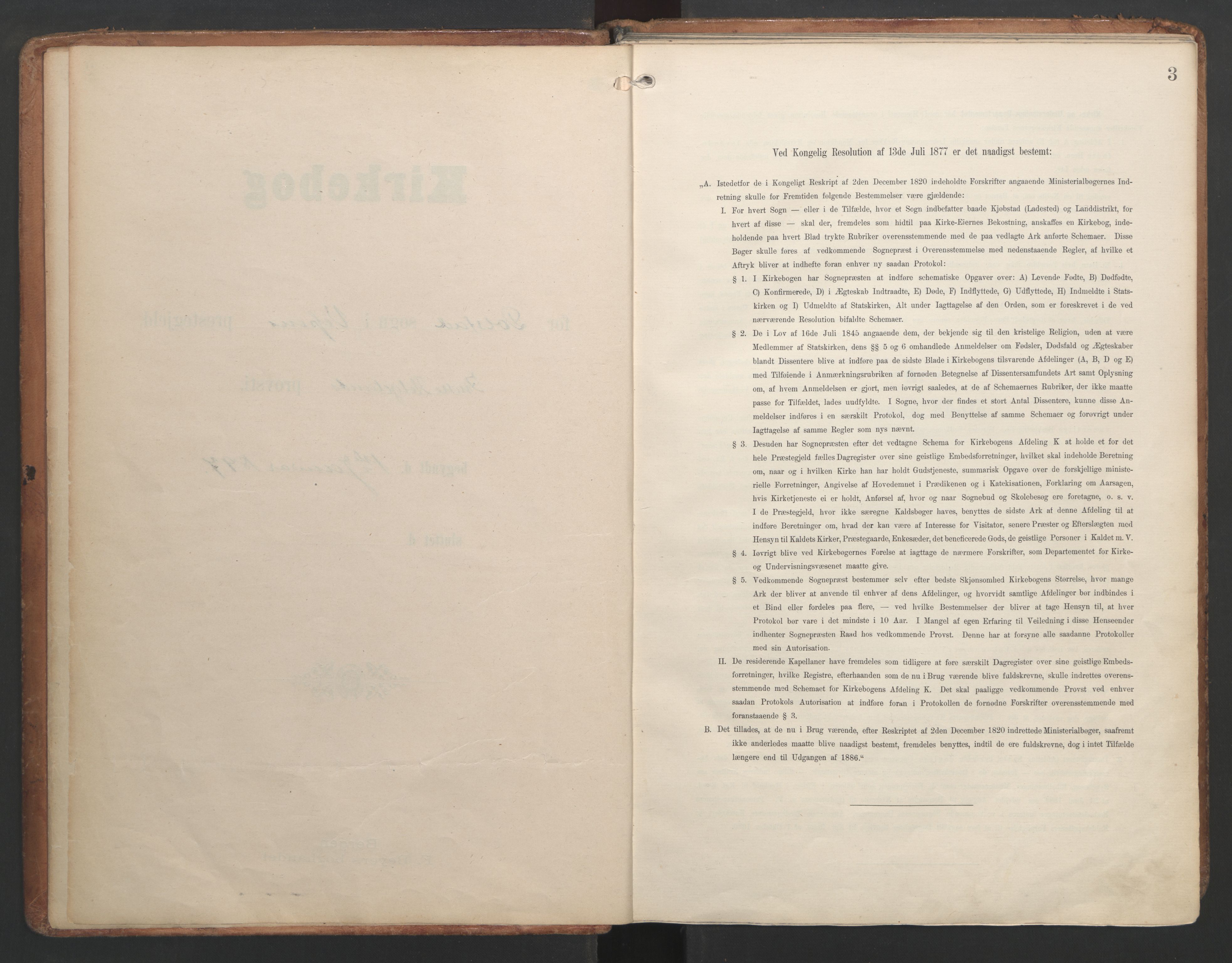 Ministerialprotokoller, klokkerbøker og fødselsregistre - Nordland, AV/SAT-A-1459/820/L0297: Parish register (official) no. 820A18, 1897-1917, p. 3