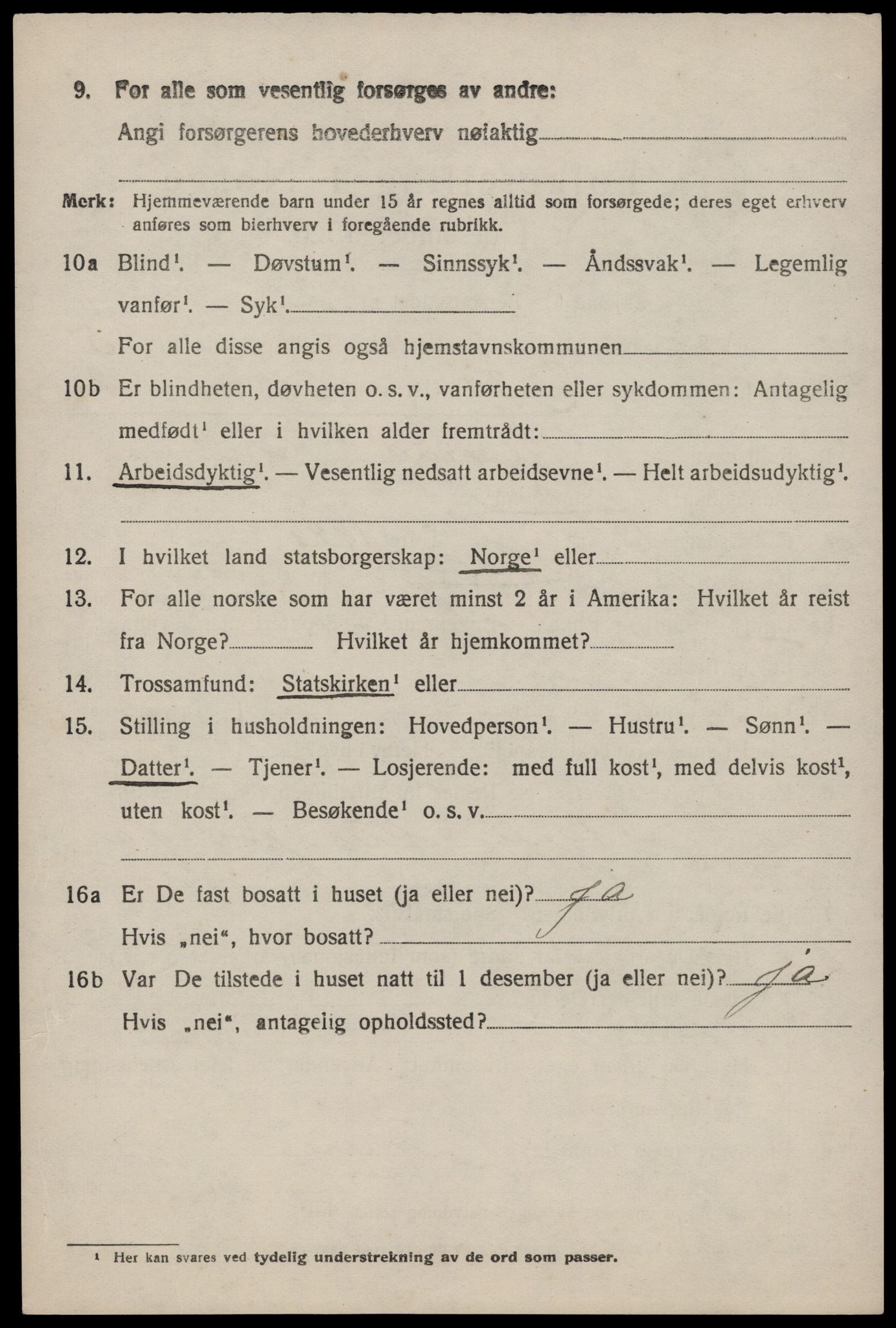 SAST, 1920 census for Finnøy, 1920, p. 3255