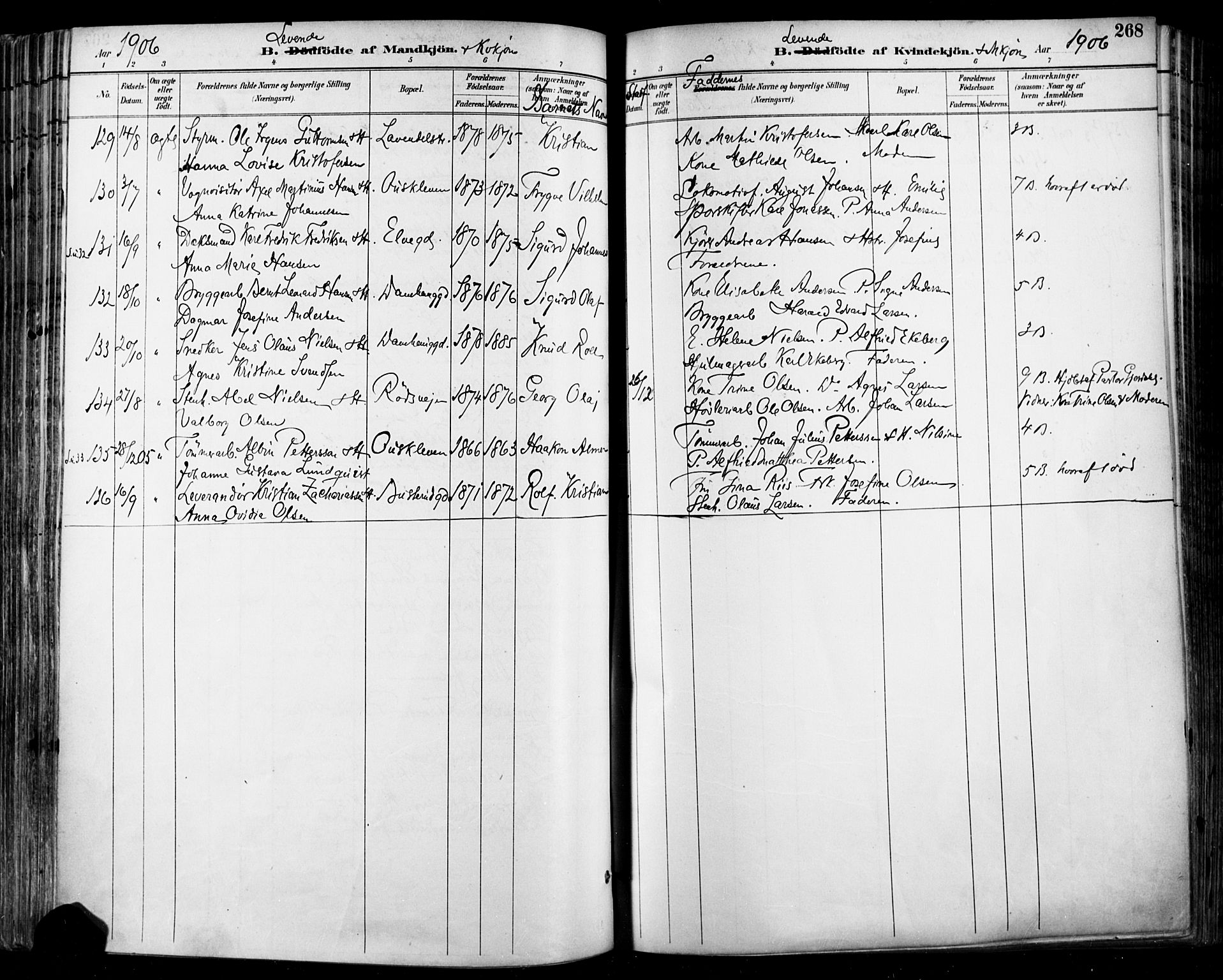 Halden prestekontor Kirkebøker, SAO/A-10909/F/Fa/L0013: Parish register (official) no. I 13, 1890-1906, p. 268
