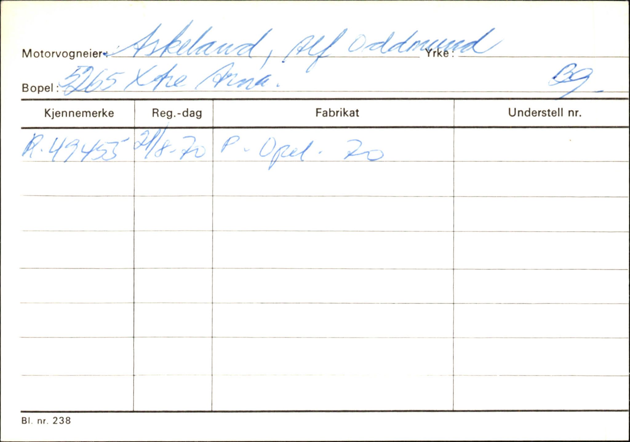 Statens vegvesen, Hordaland vegkontor, AV/SAB-A-5201/2/Ha/L0002: R-eierkort A, 1920-1971, p. 1005