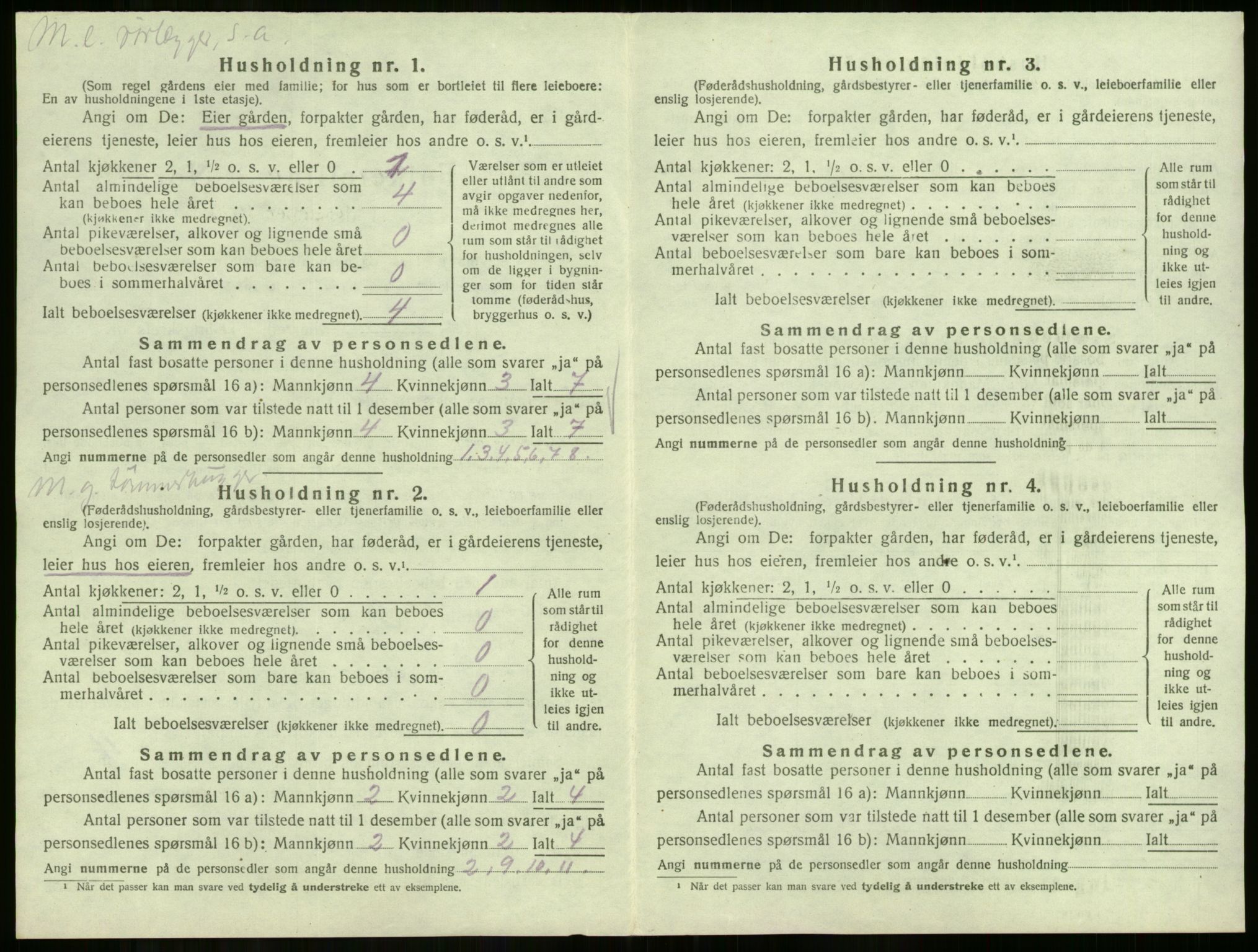 SAKO, 1920 census for Krødsherad, 1920, p. 35