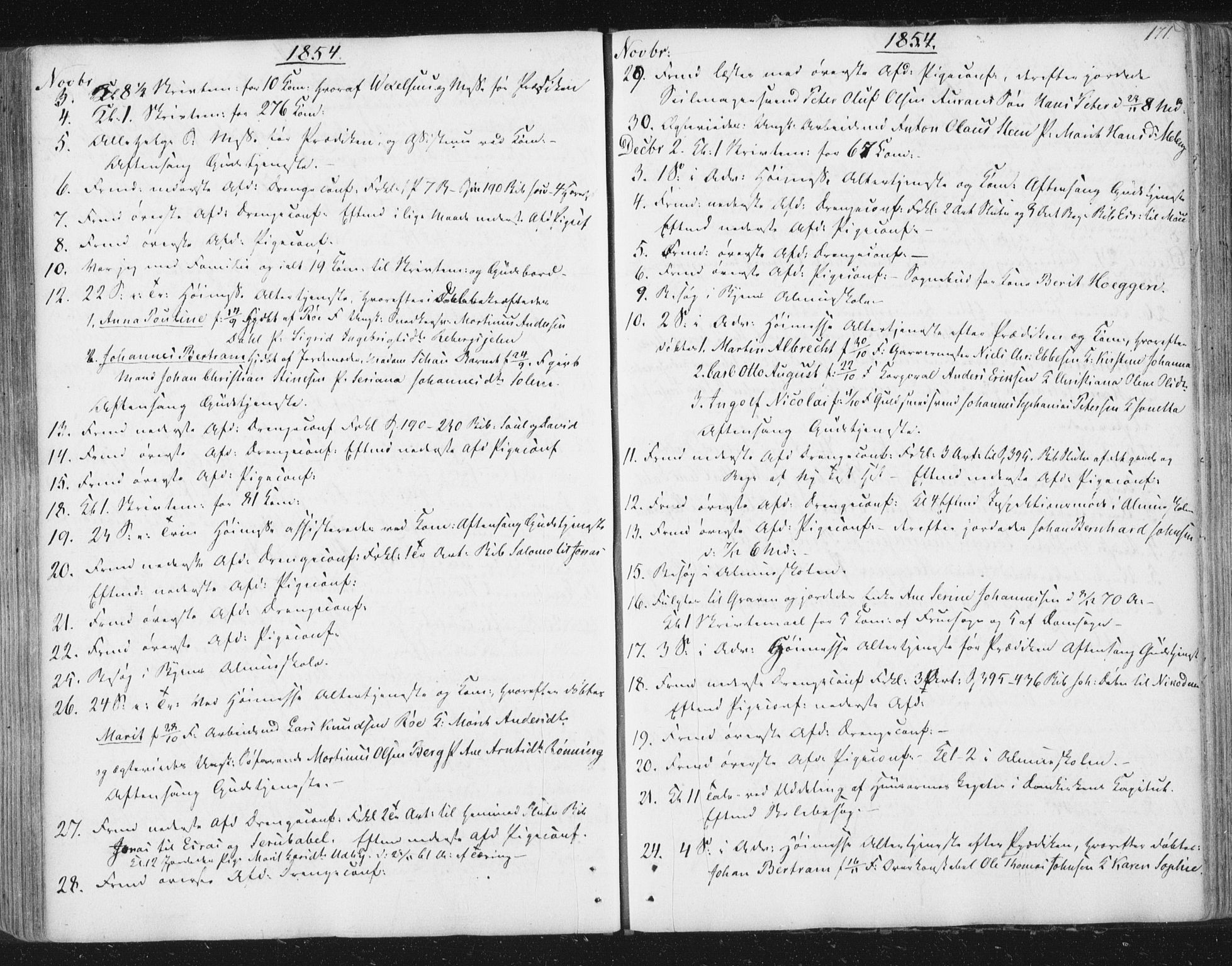 Ministerialprotokoller, klokkerbøker og fødselsregistre - Sør-Trøndelag, AV/SAT-A-1456/602/L0127: Curate's parish register no. 602B01, 1821-1875, p. 171