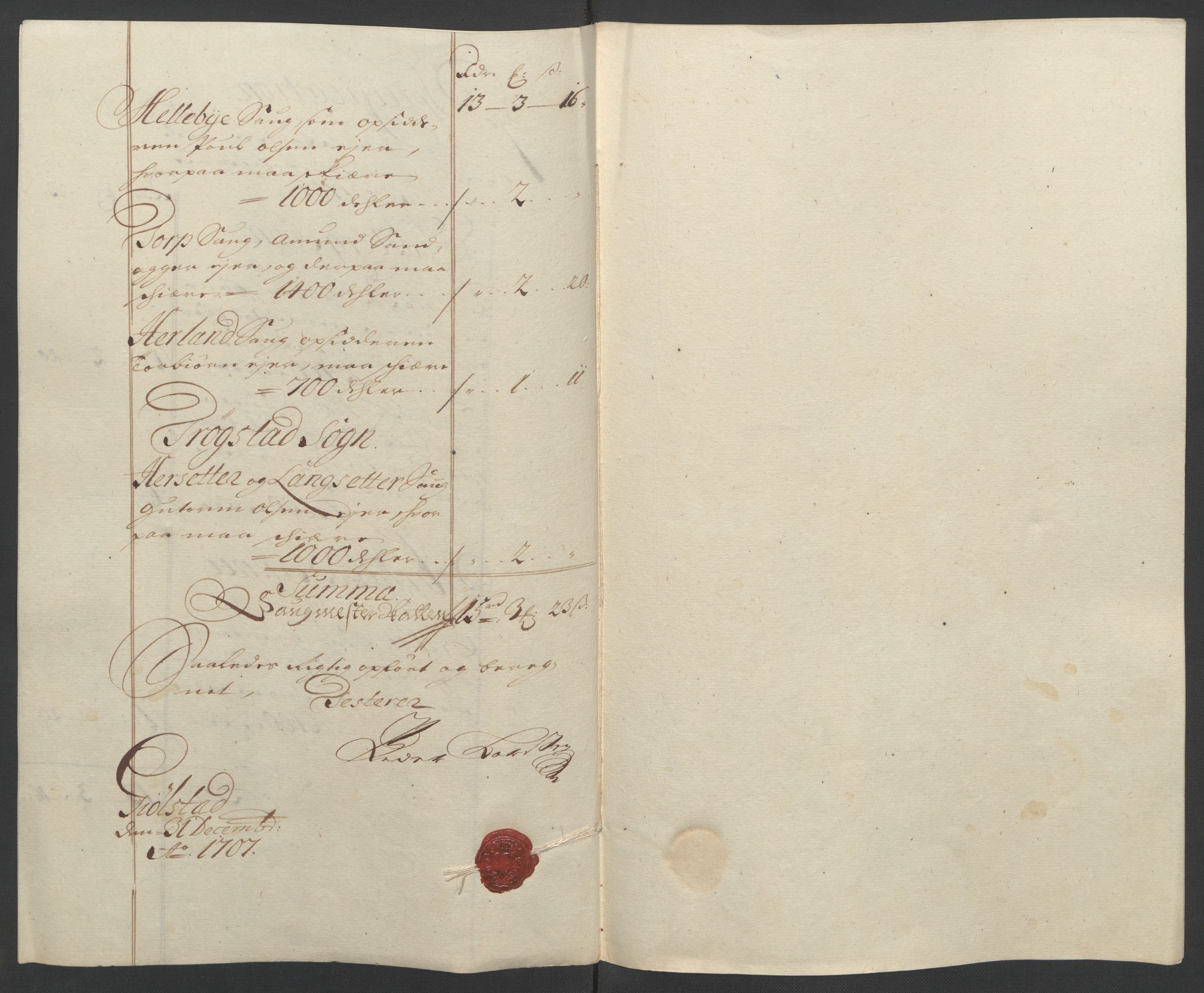 Rentekammeret inntil 1814, Reviderte regnskaper, Fogderegnskap, AV/RA-EA-4092/R07/L0299: Fogderegnskap Rakkestad, Heggen og Frøland, 1707, p. 82