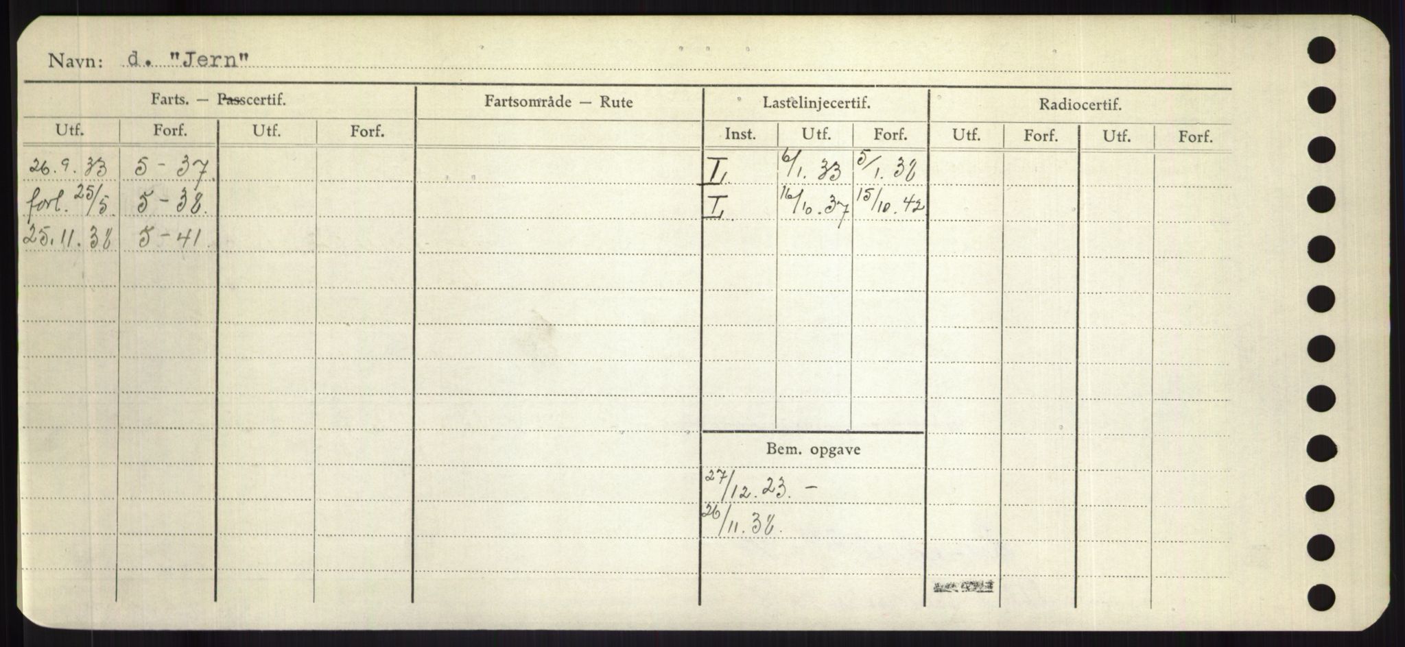 Sjøfartsdirektoratet med forløpere, Skipsmålingen, RA/S-1627/H/Hd/L0019: Fartøy, J, p. 352