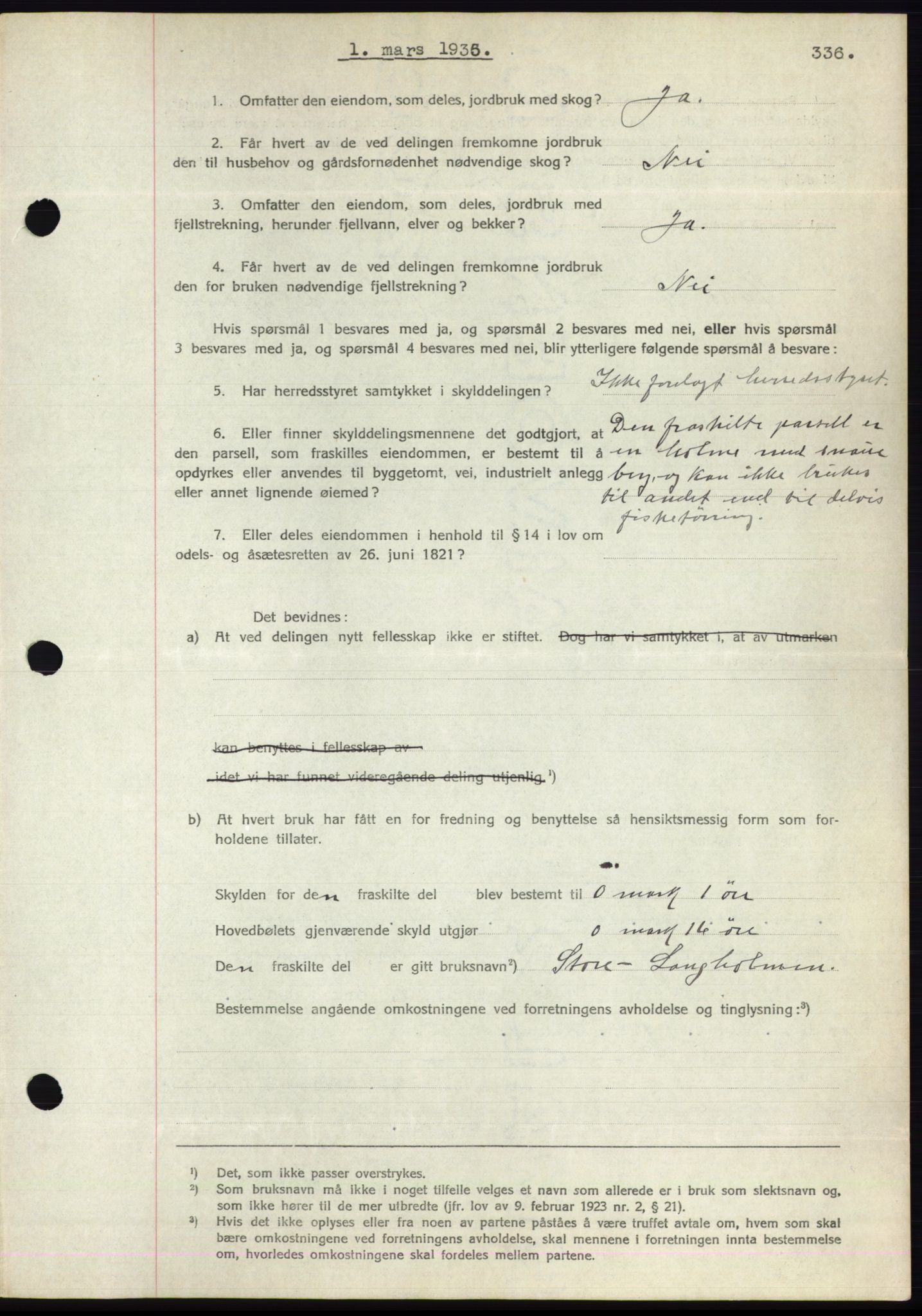 Romsdal sorenskriveri, AV/SAT-A-4149/1/2/2C/L0066: Mortgage book no. 60, 1934-1935, Deed date: 01.03.1935