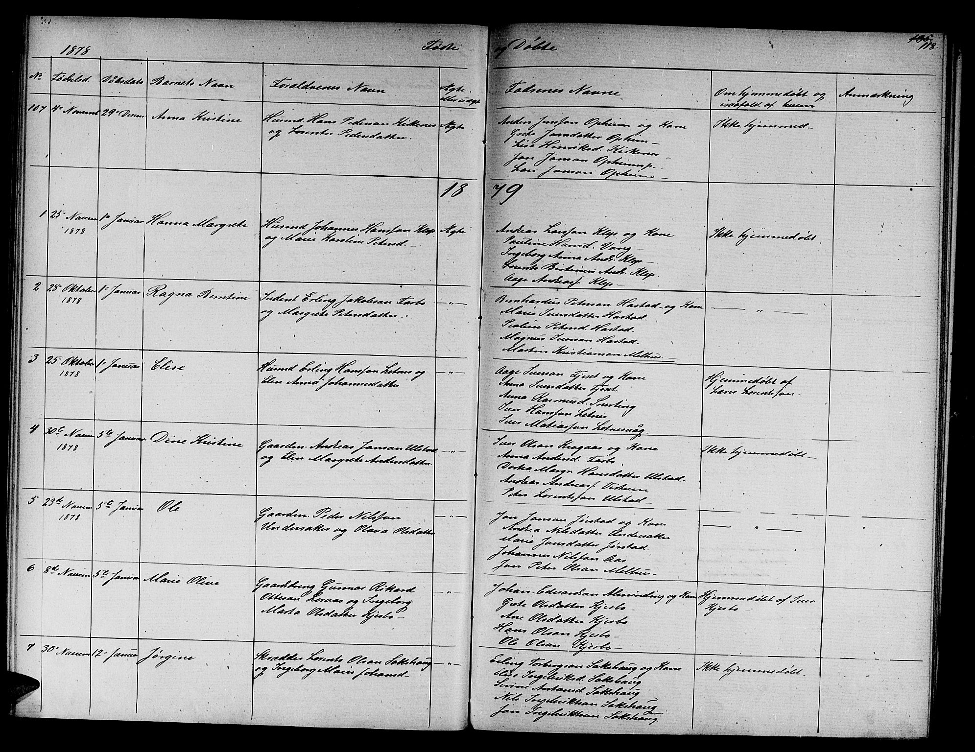 Ministerialprotokoller, klokkerbøker og fødselsregistre - Nord-Trøndelag, SAT/A-1458/730/L0300: Parish register (copy) no. 730C03, 1872-1879, p. 118