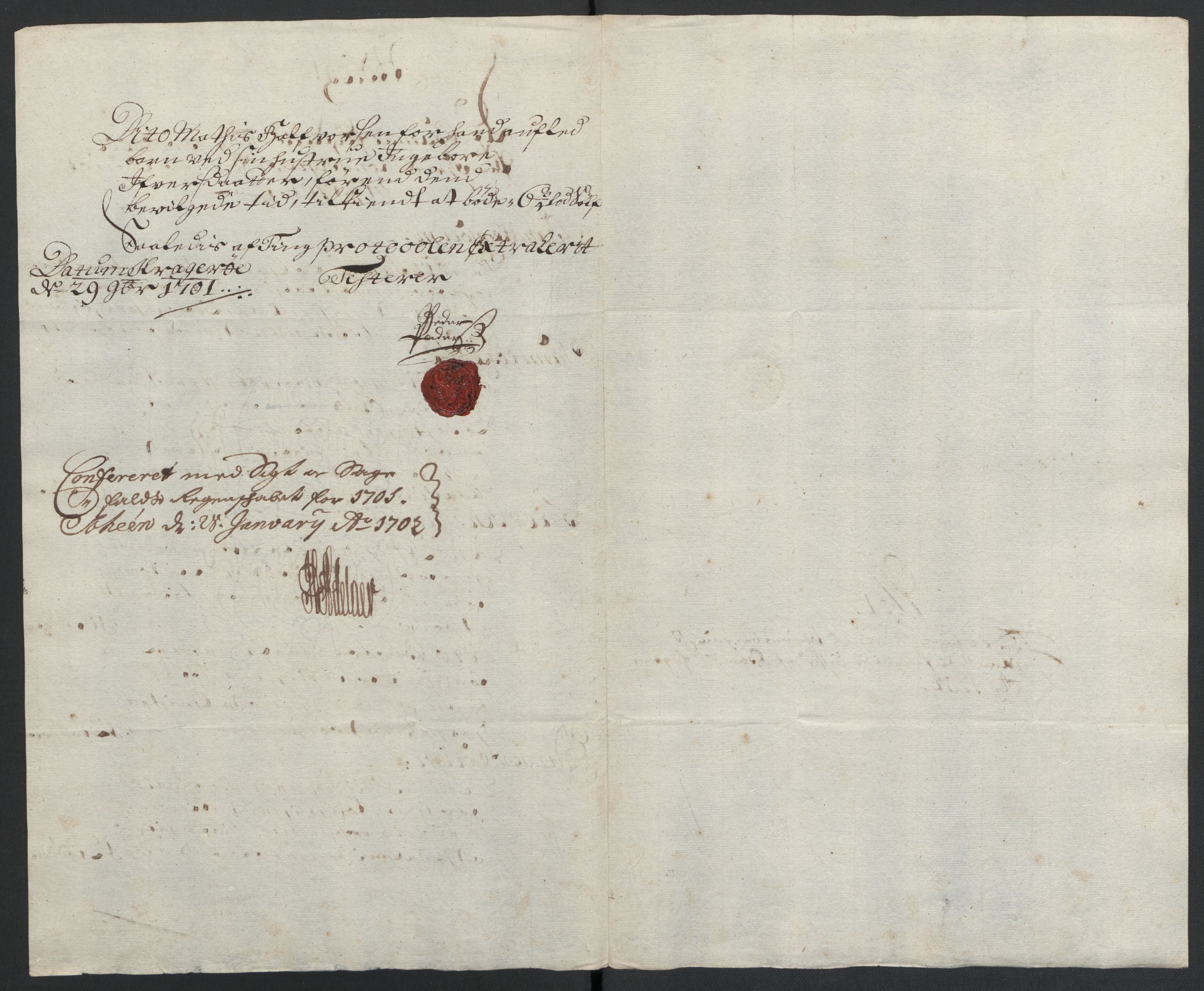 Rentekammeret inntil 1814, Reviderte regnskaper, Fogderegnskap, AV/RA-EA-4092/R36/L2105: Fogderegnskap Øvre og Nedre Telemark og Bamble, 1701, p. 150