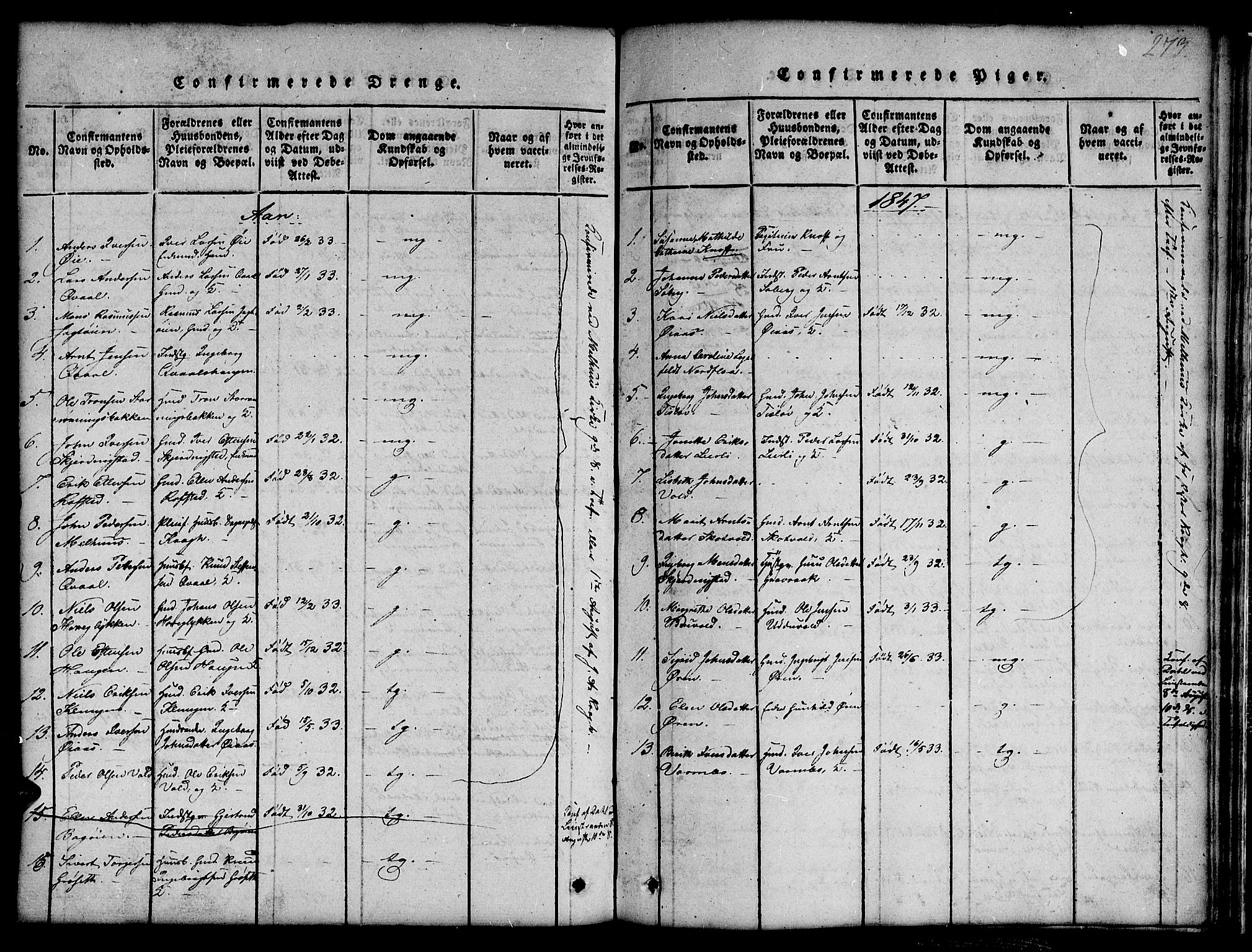 Ministerialprotokoller, klokkerbøker og fødselsregistre - Sør-Trøndelag, SAT/A-1456/691/L1092: Parish register (copy) no. 691C03, 1816-1852, p. 273