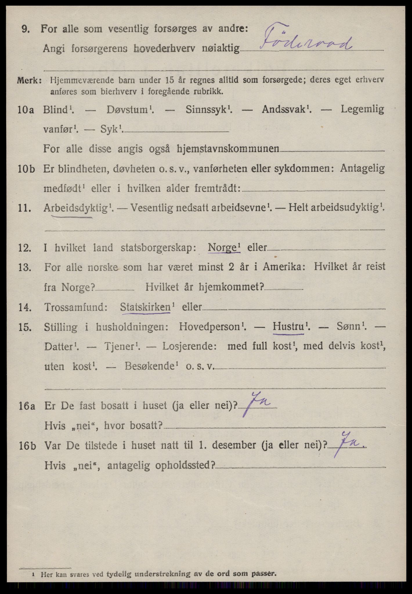 SAT, 1920 census for Haram, 1920, p. 4802