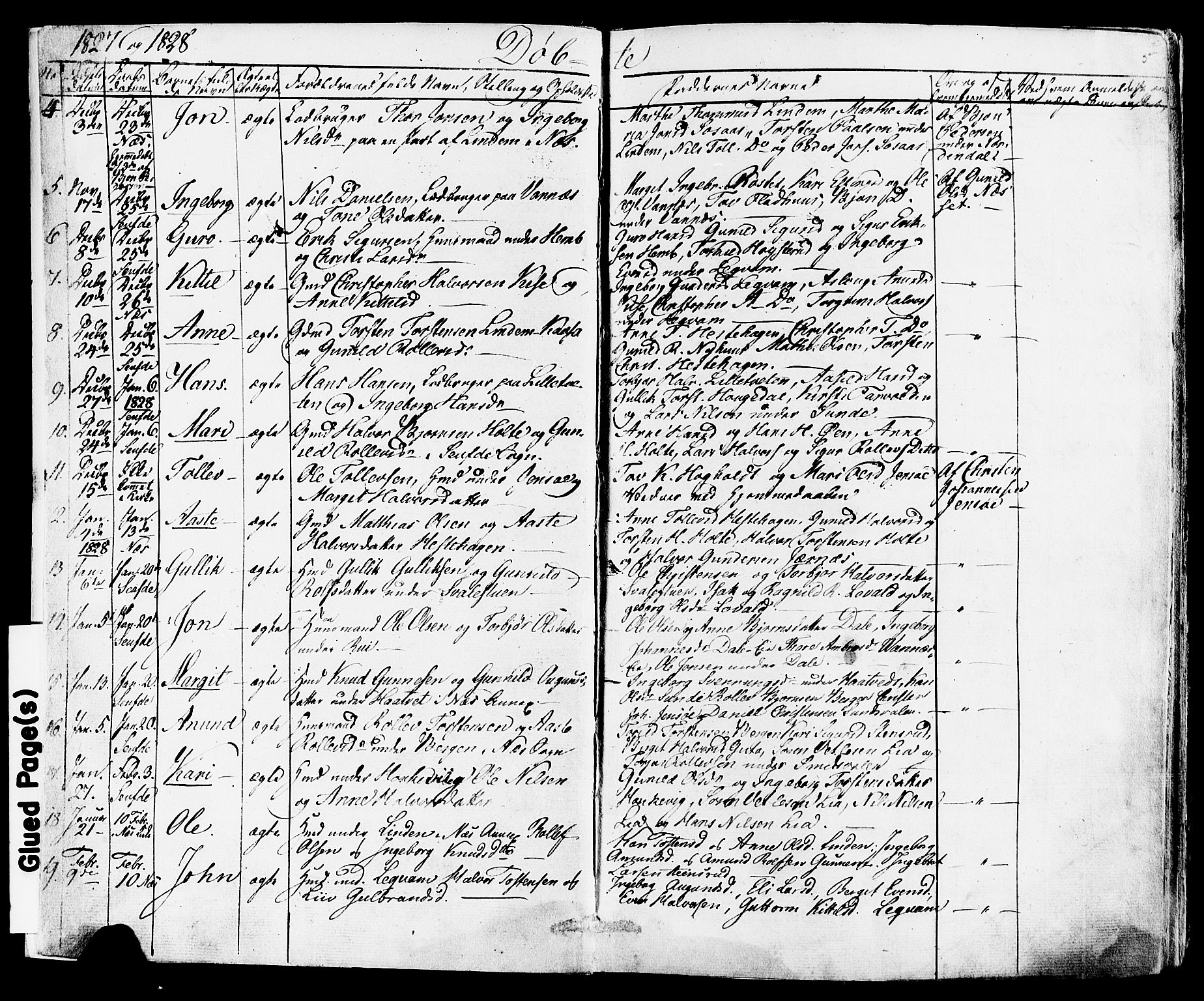 Sauherad kirkebøker, AV/SAKO-A-298/F/Fa/L0006: Parish register (official) no. I 6, 1827-1850, p. 5