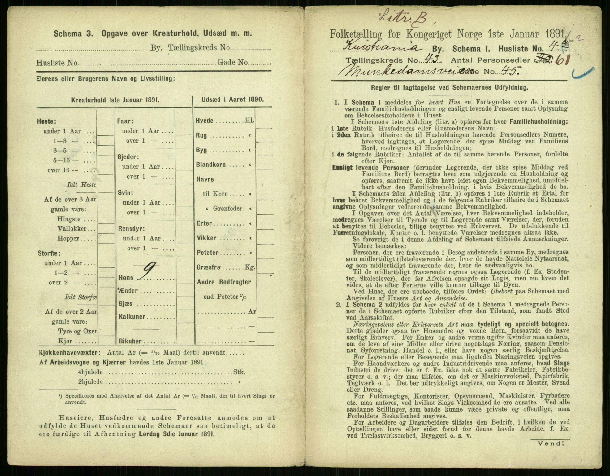 RA, 1891 census for 0301 Kristiania, 1891, p. 25520