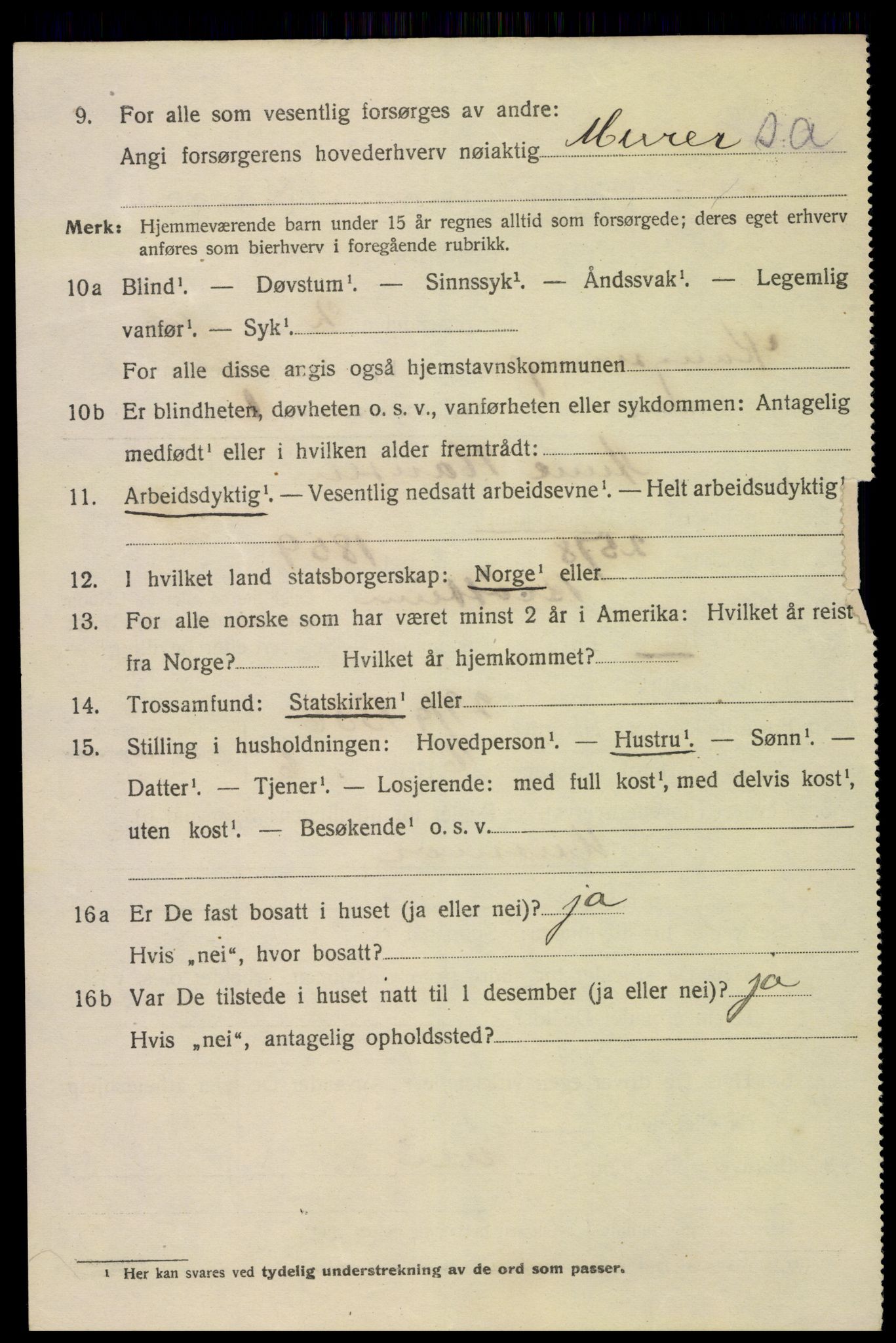 SAH, 1920 census for Kongsvinger, 1920, p. 1428