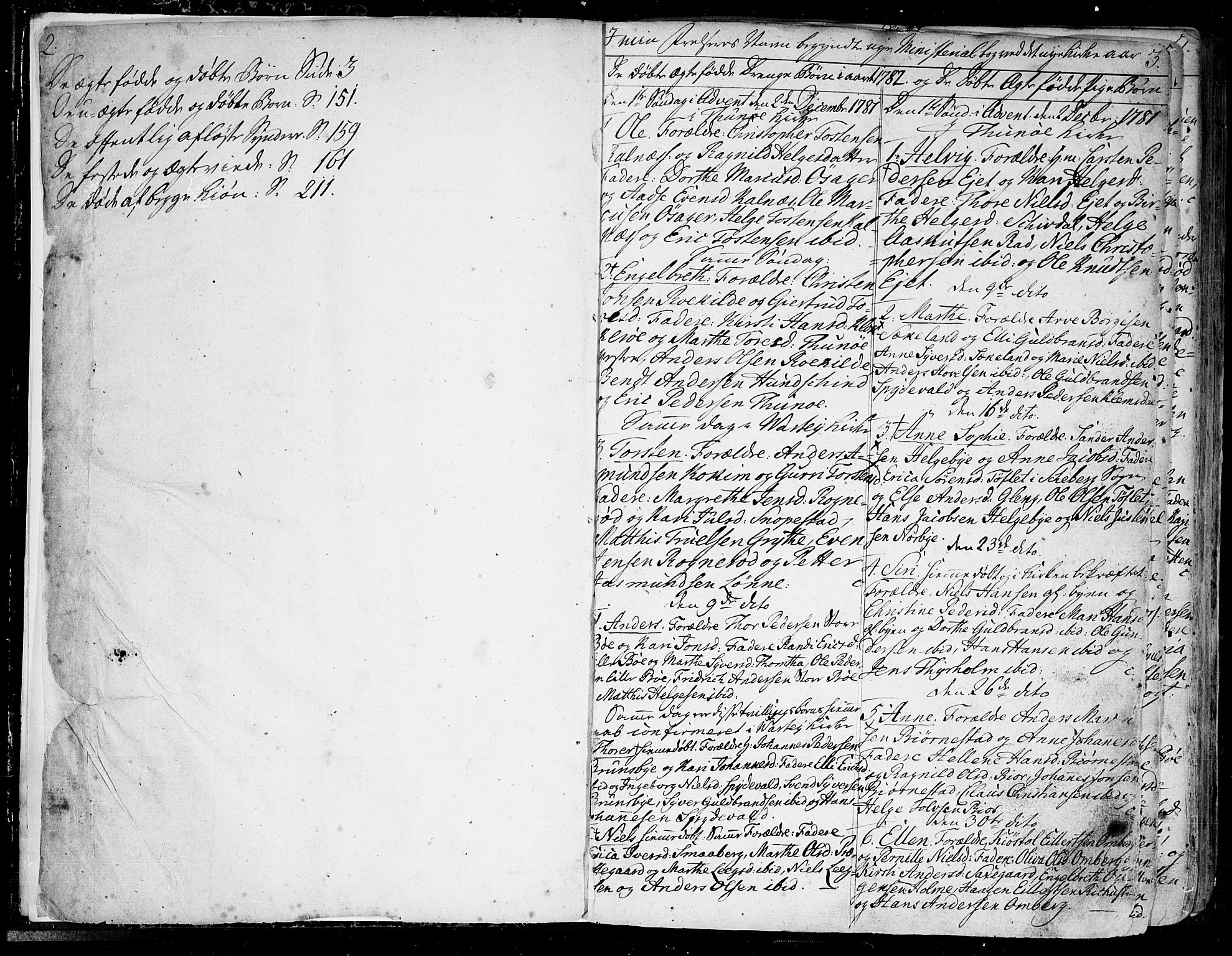 Tune prestekontor Kirkebøker, SAO/A-2007/F/Fa/L0003: Parish register (official) no. 3, 1781-1796, p. 2-3