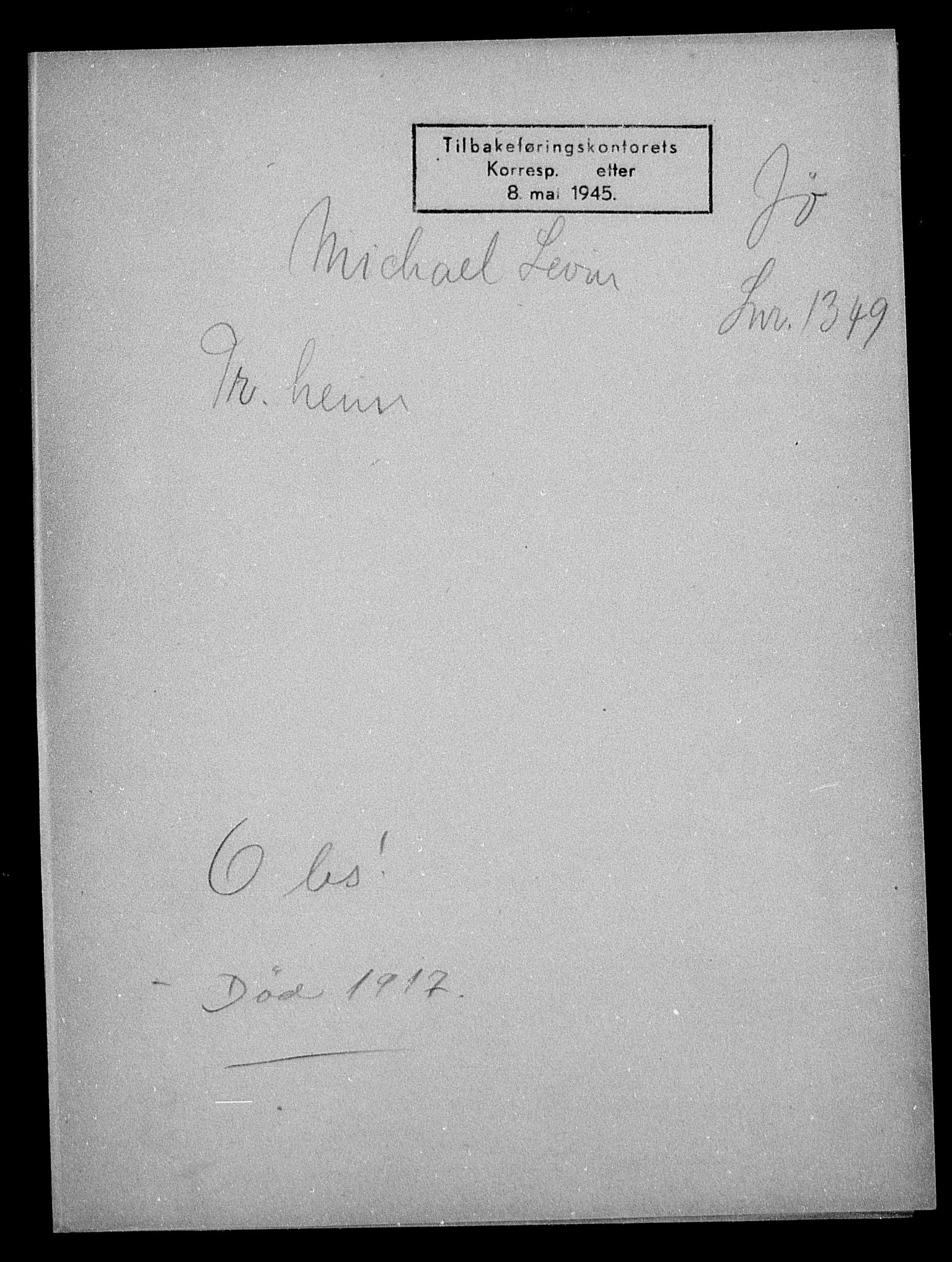 Justisdepartementet, Tilbakeføringskontoret for inndratte formuer, AV/RA-S-1564/H/Hc/Hca/L0903: --, 1945-1947, p. 85