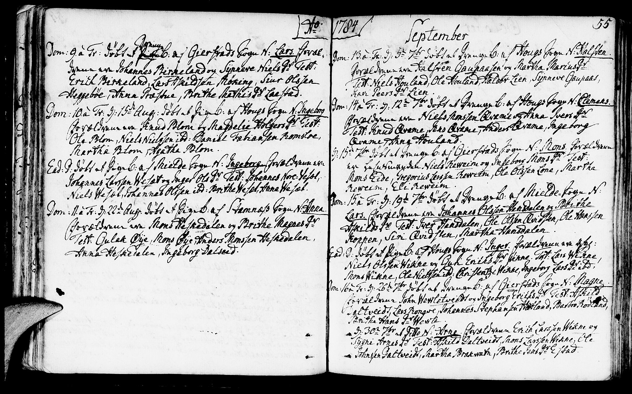 Haus sokneprestembete, AV/SAB-A-75601/H/Haa: Parish register (official) no. A 10, 1782-1796, p. 55