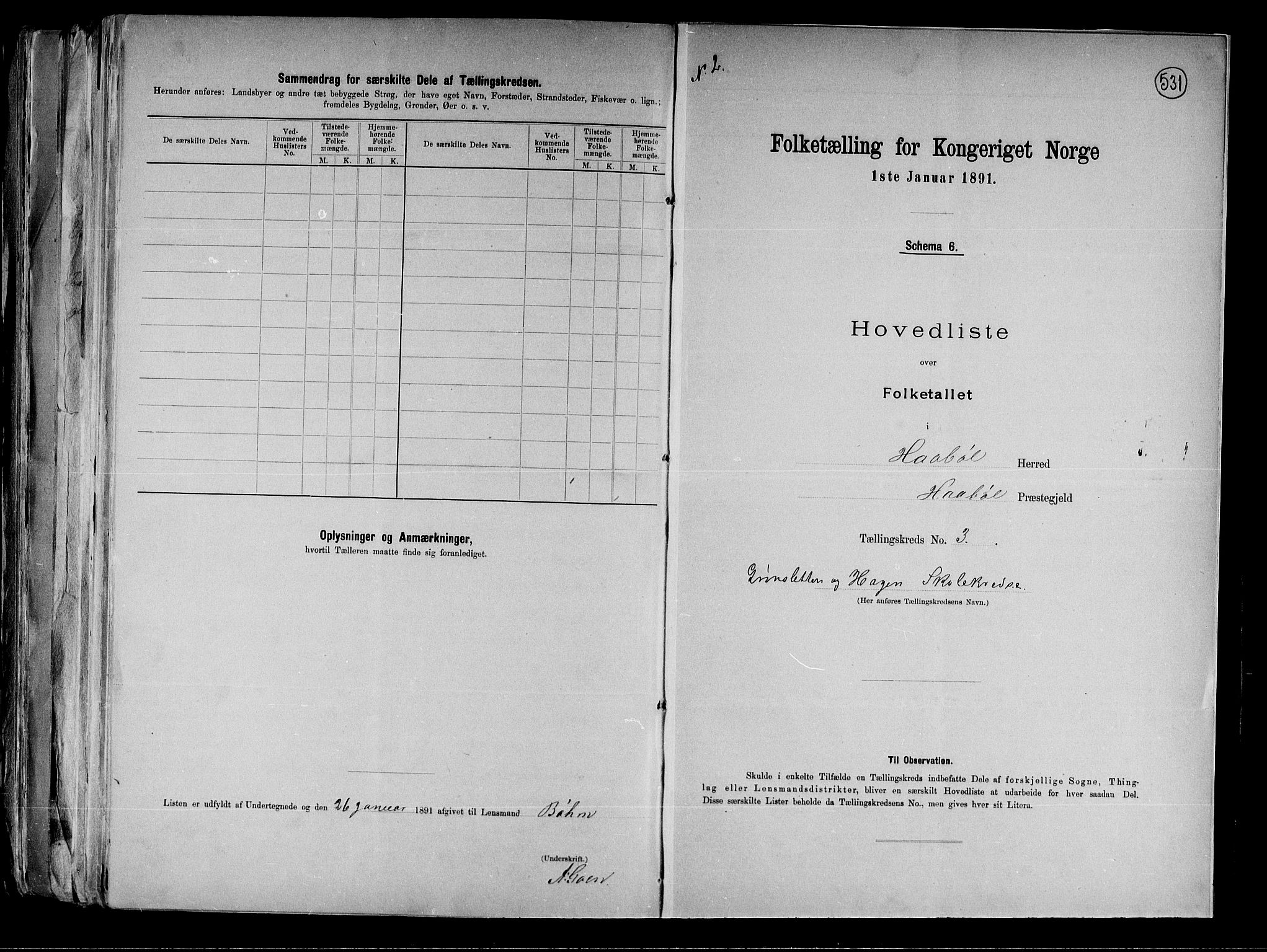 RA, 1891 census for 0138 Hobøl, 1891, p. 12
