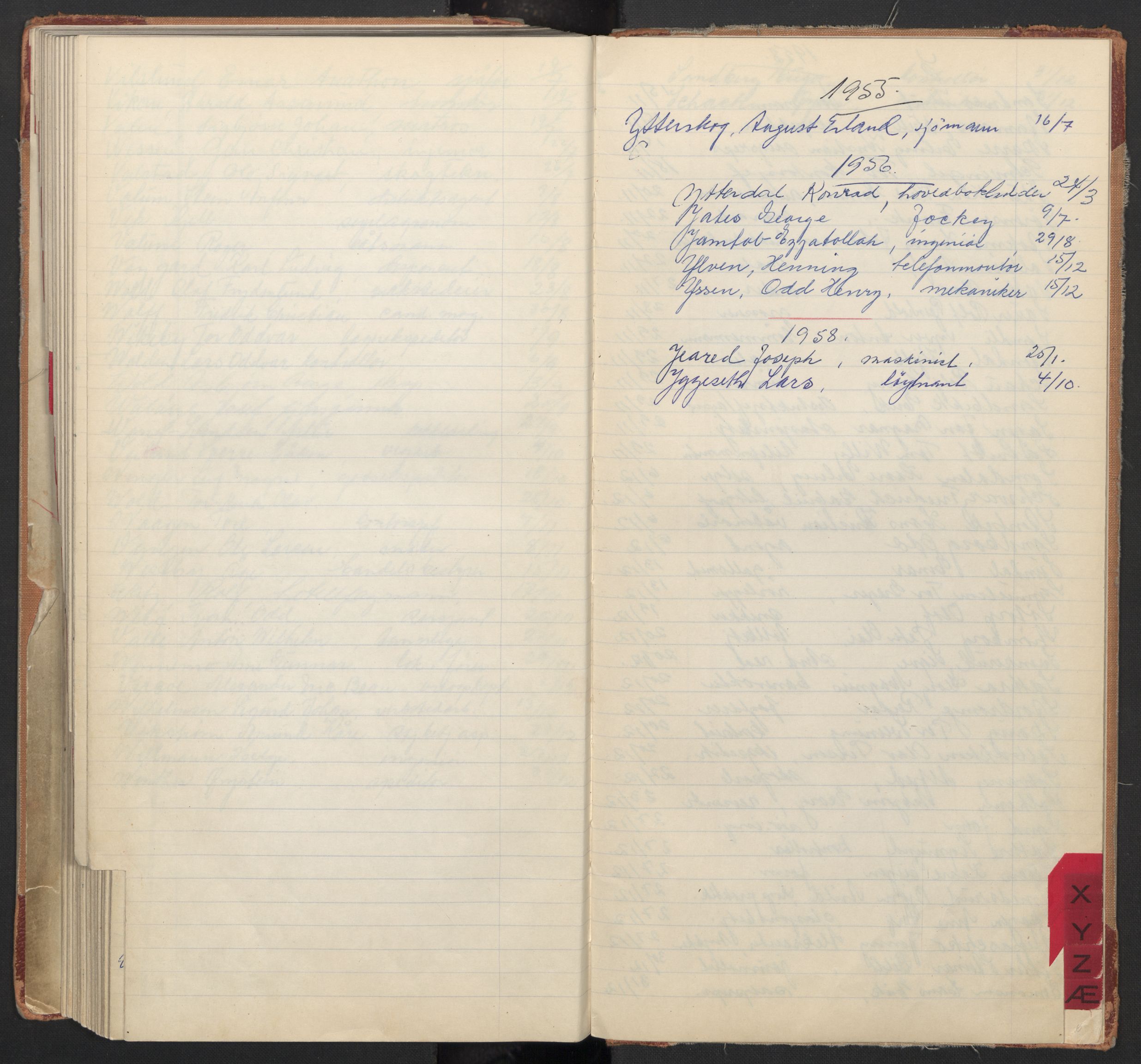 Oslo byfogd avd. I, AV/SAO-A-10220/L/La/L0009: Vigselsregister, 1955-1958, p. 144