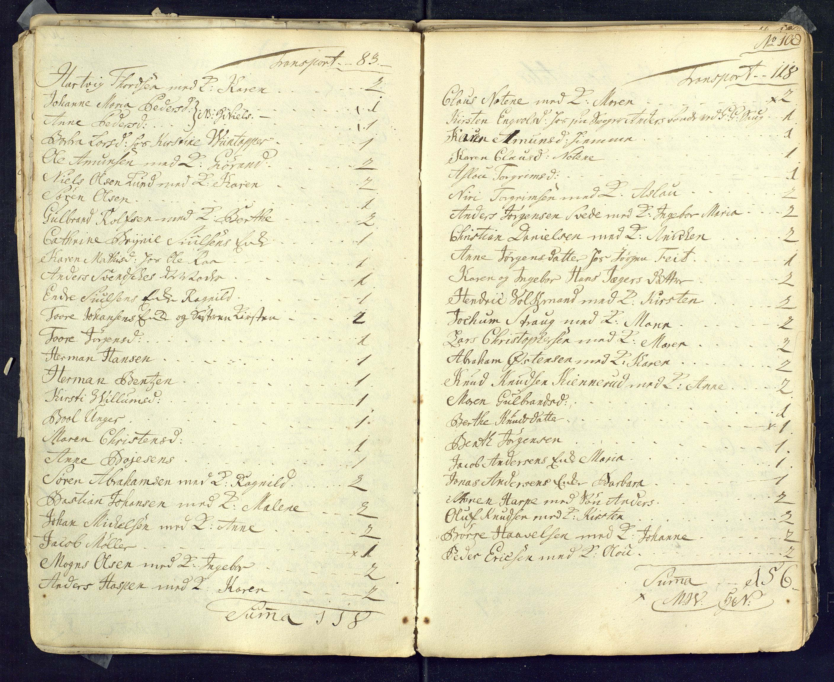 Kongsberg kirkebøker, SAKO/A-22/M/Ma/L0001: Communicants register no. 1, 1731-1739, p. 108