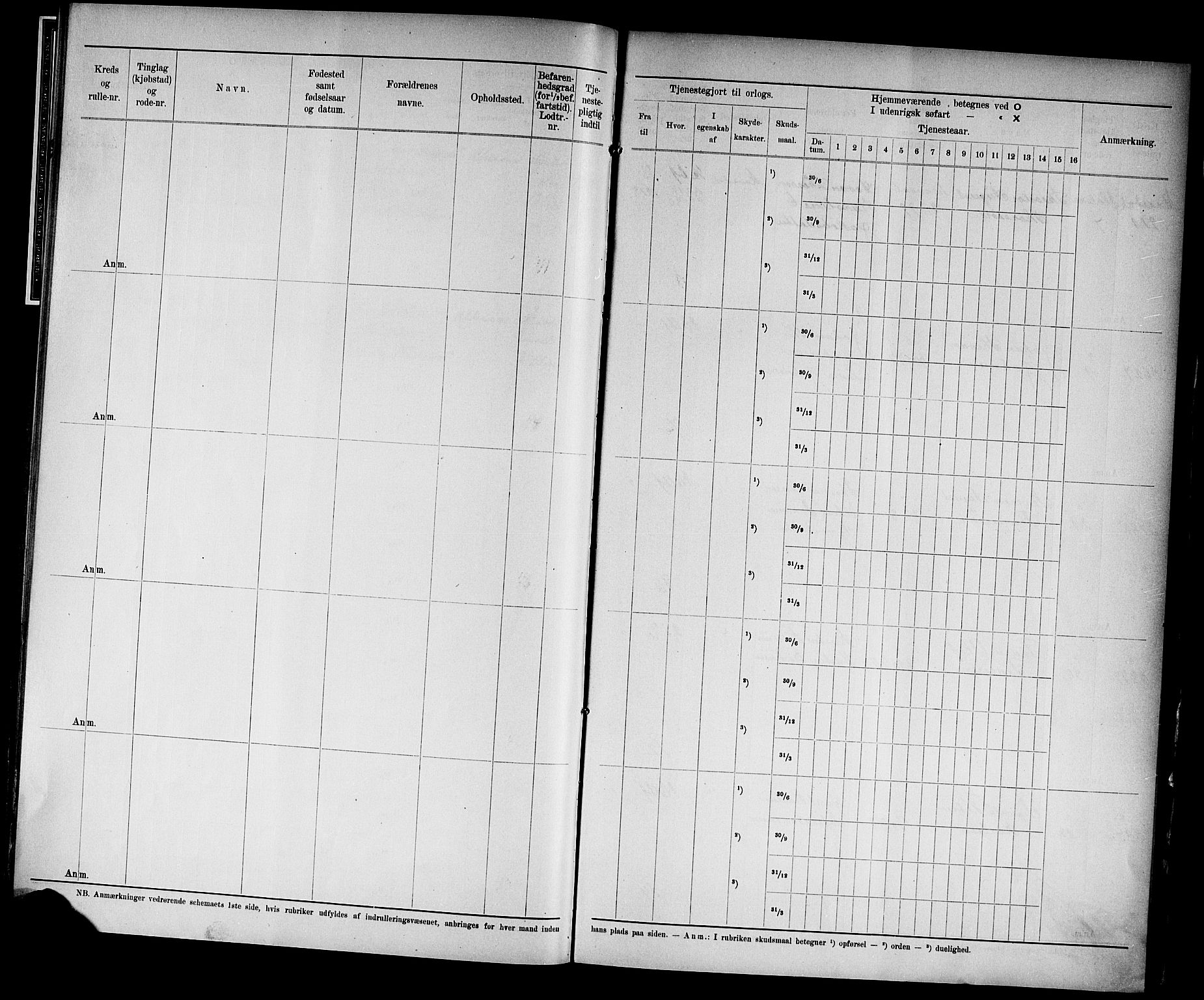 Kristiansand mønstringskrets, AV/SAK-2031-0015/F/Fd/L0004: Rulle sjøvernepliktige, C-4, 1902, p. 12