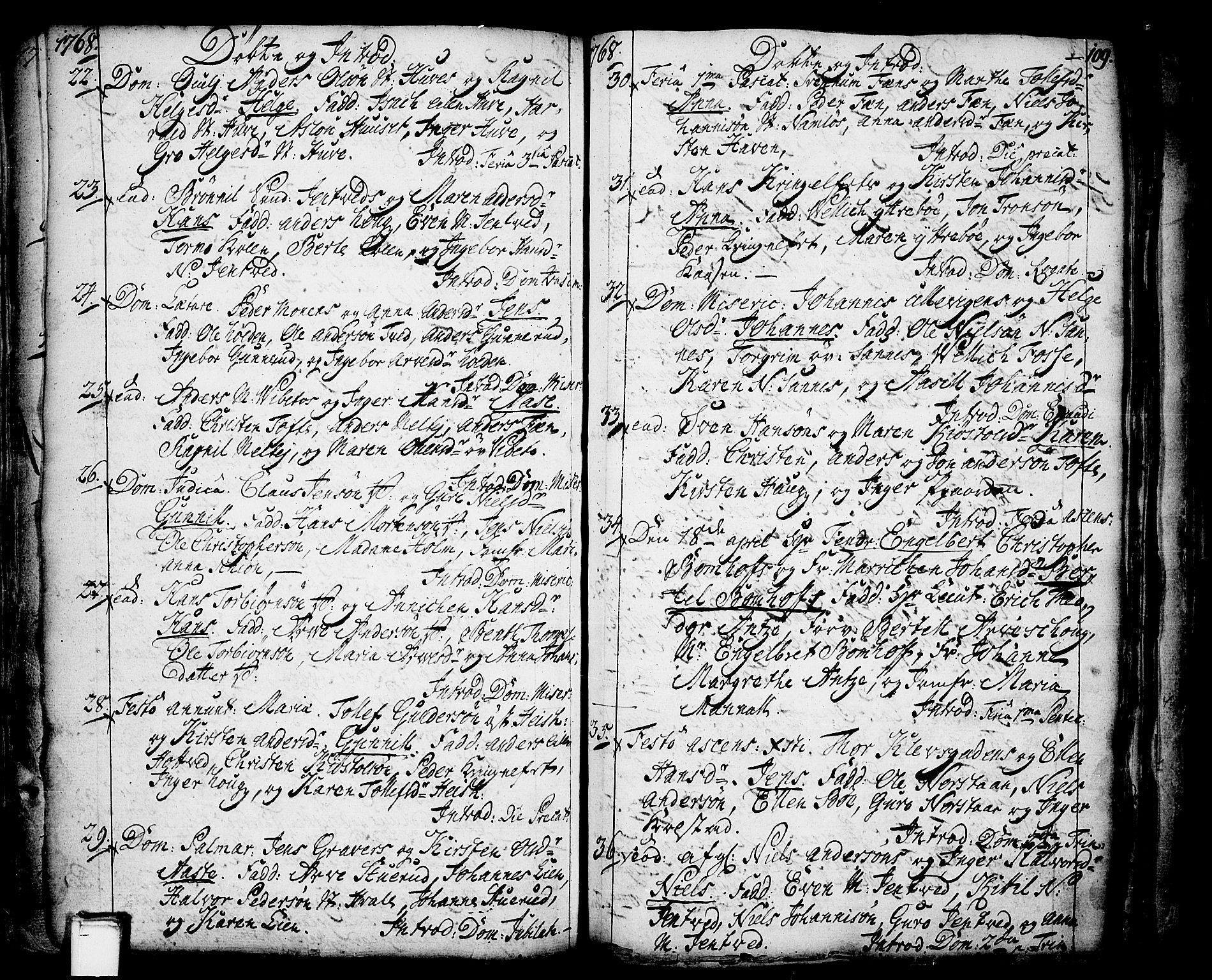 Holla kirkebøker, AV/SAKO-A-272/F/Fa/L0001: Parish register (official) no. 1, 1717-1779, p. 109