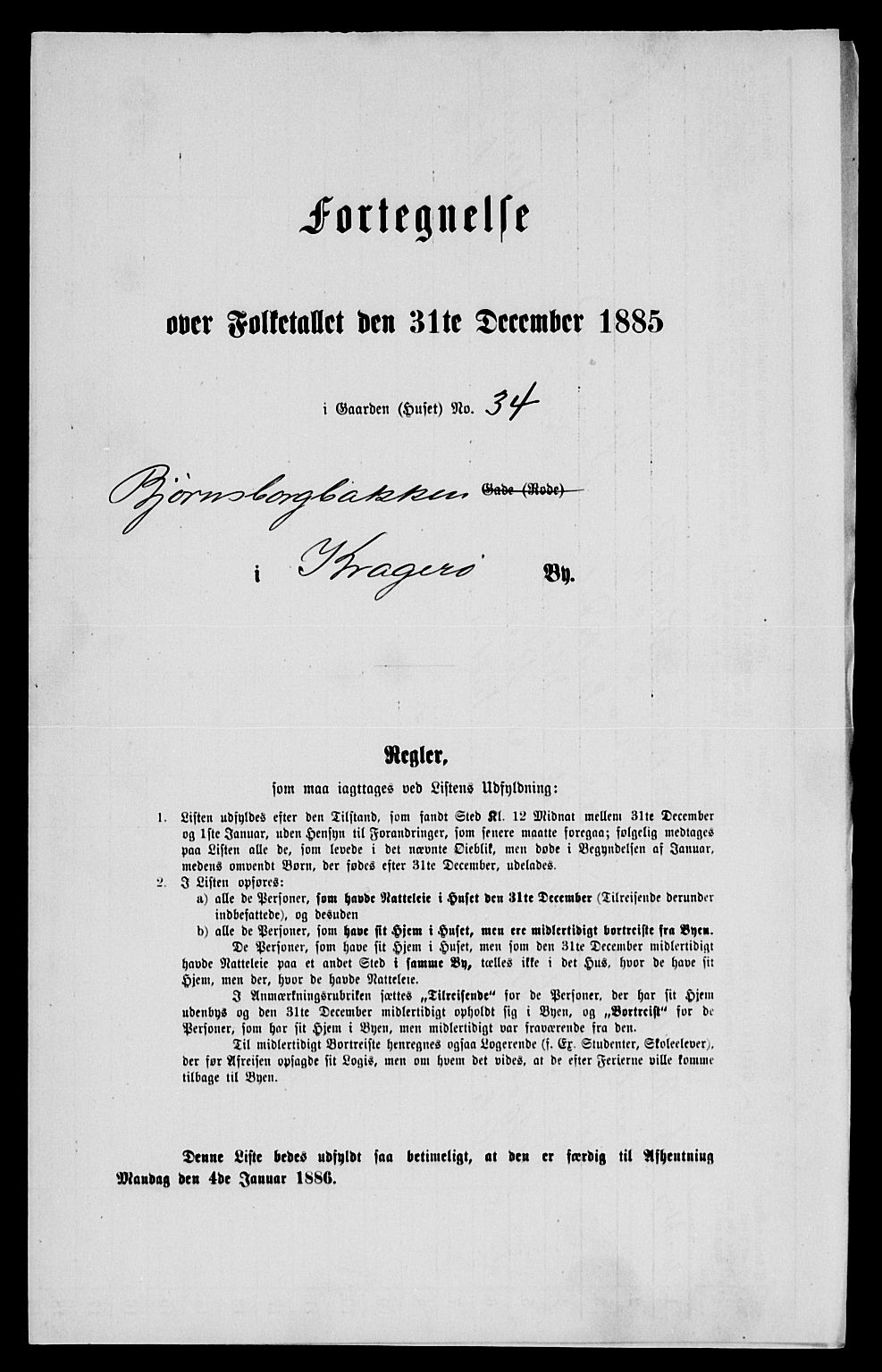 SAKO, 1885 census for 0801 Kragerø, 1885, p. 952