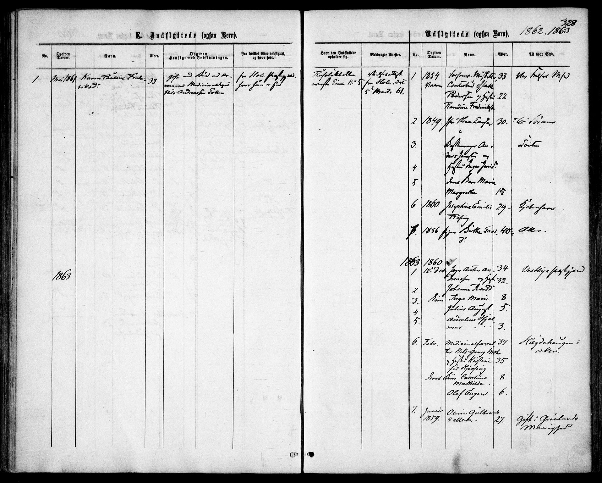 Garnisonsmenigheten Kirkebøker, SAO/A-10846/F/Fa/L0010: Parish register (official) no. 10, 1859-1869, p. 328