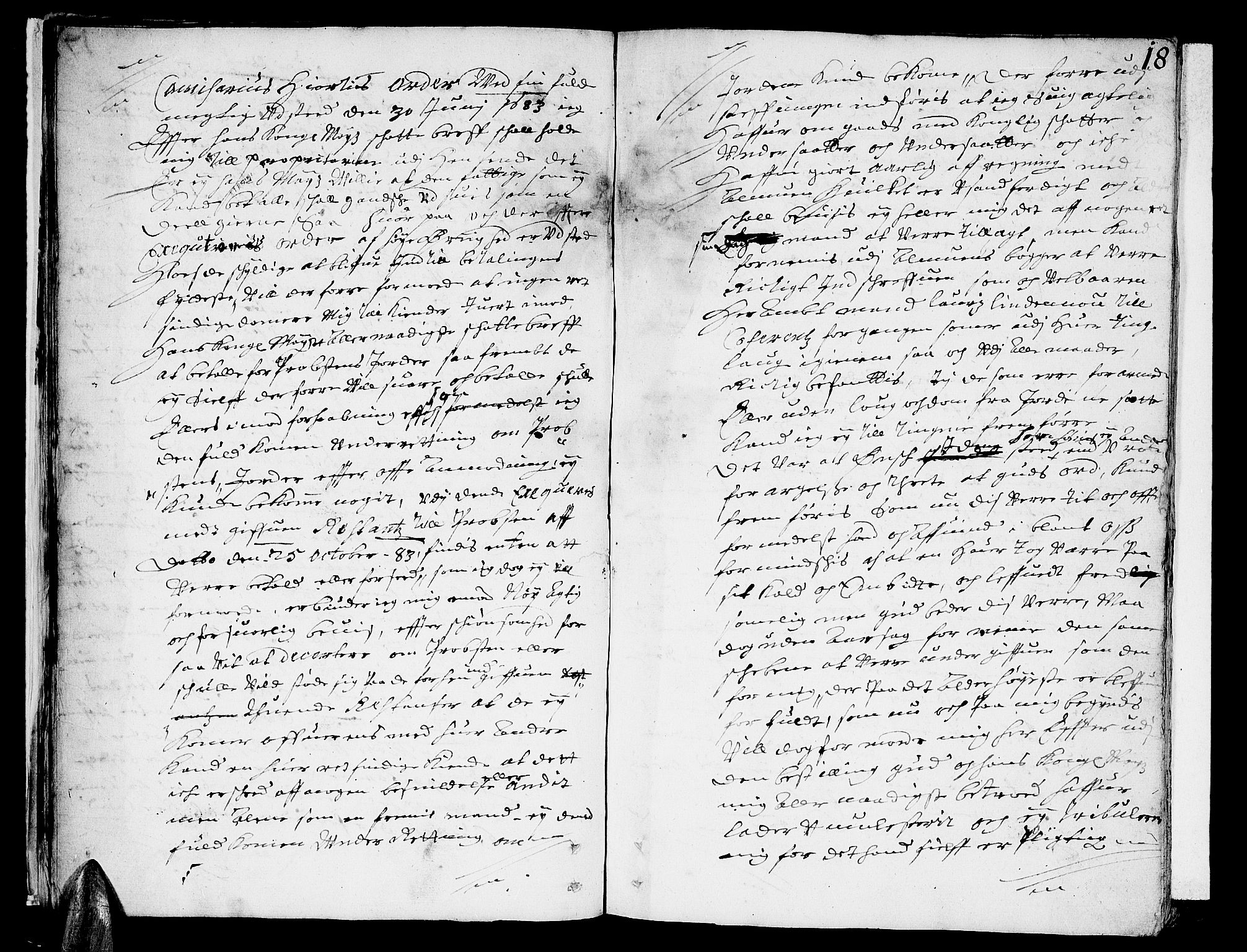 Sunnmøre sorenskriveri, AV/SAT-A-0005/1/1A/L0013: Tingbok 12, 1684, p. 17b-18a